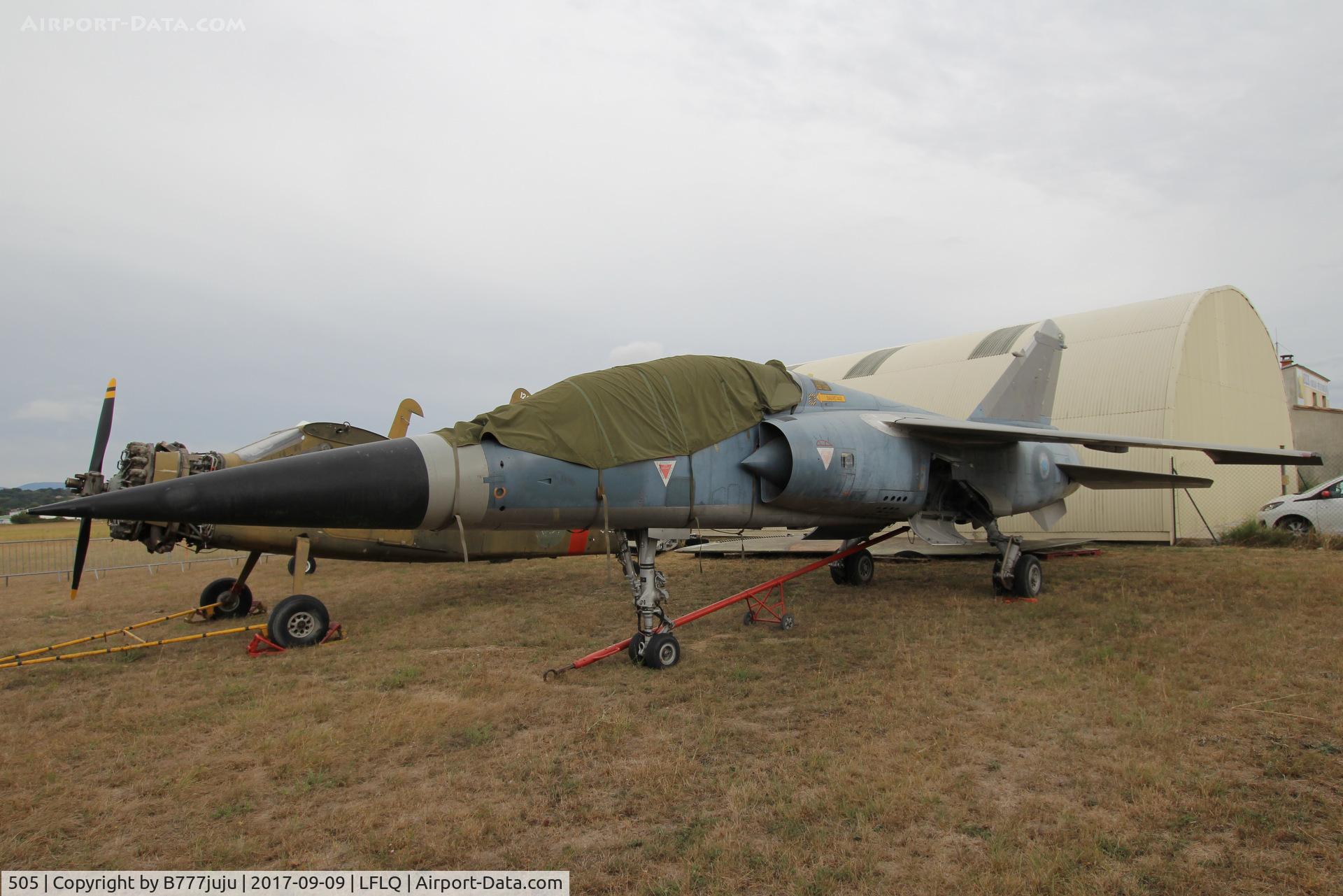 505, Dassault Mirage F.1B C/N 505, store with F1BQ19 wing and ruder
