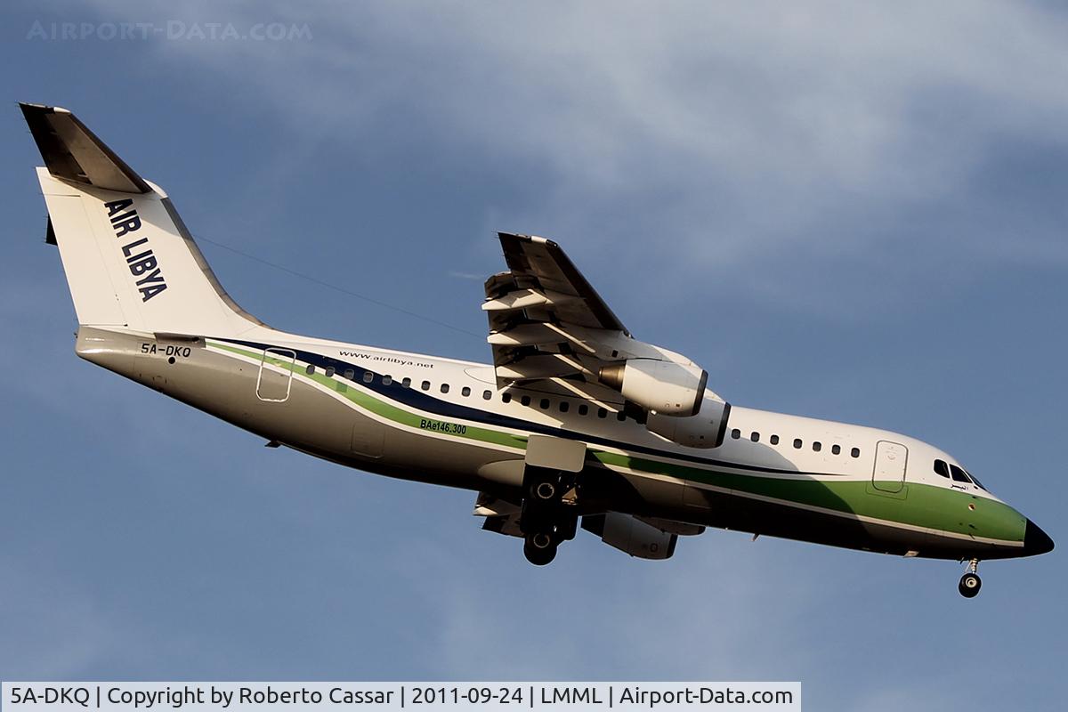 5A-DKQ, 1991 British Aerospace BAe.146-300 C/N E3191, Runway 13
