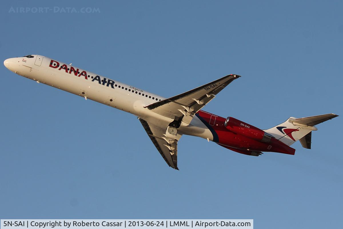 5N-SAI, 1990 McDonnell Douglas MD-83 (DC-9-83) C/N 53018, Runway 31