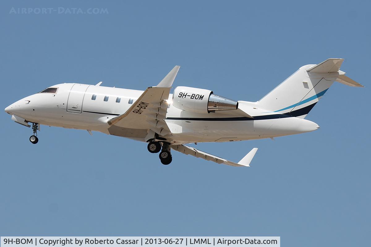 9H-BOM, 2009 Bombardier Challenger 605 (CL-600-2B16) C/N 5785, Runway 31