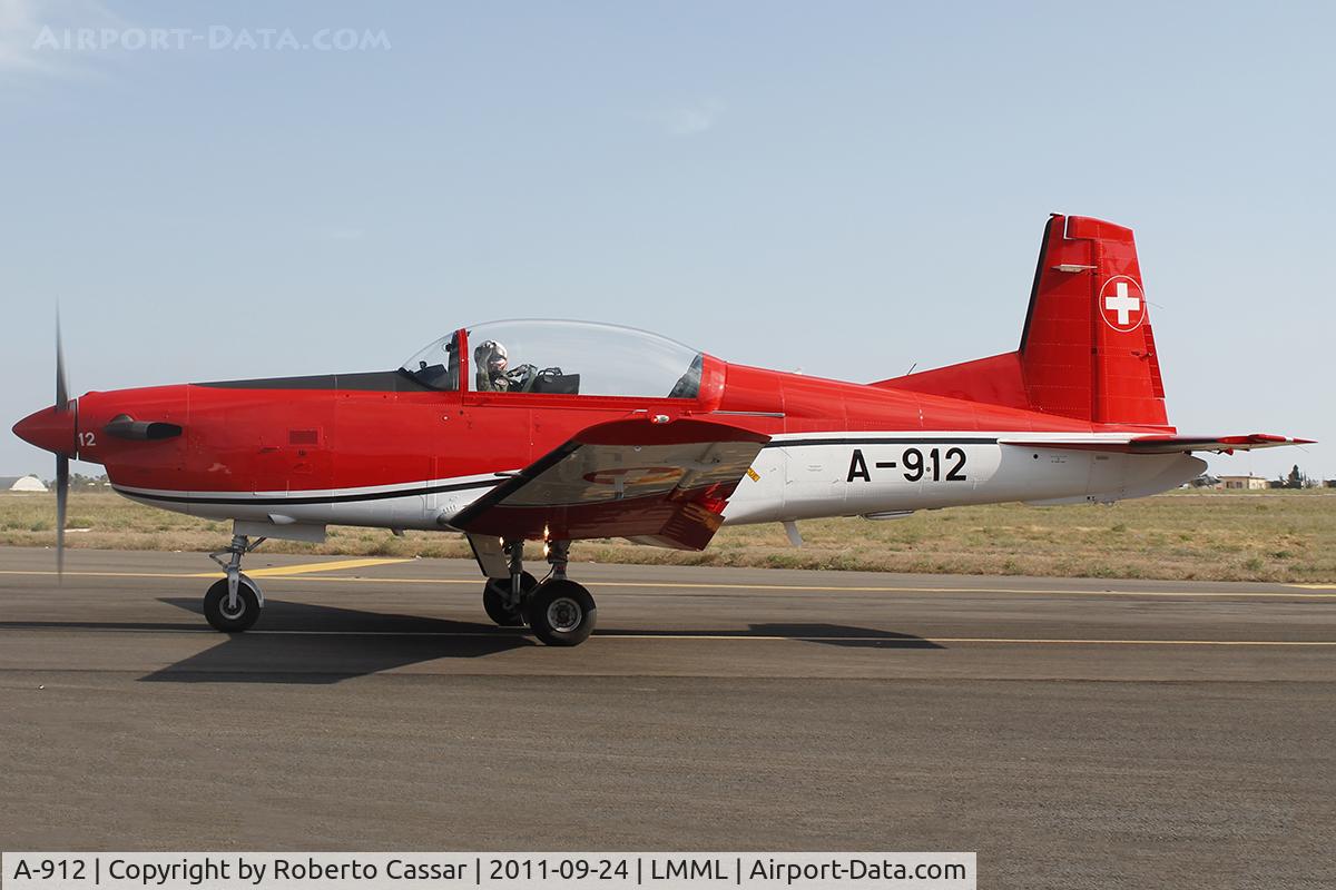 A-912, 1982 Pilatus PC-7 Turbo Trainer C/N 320, Malta International Airshow 2011