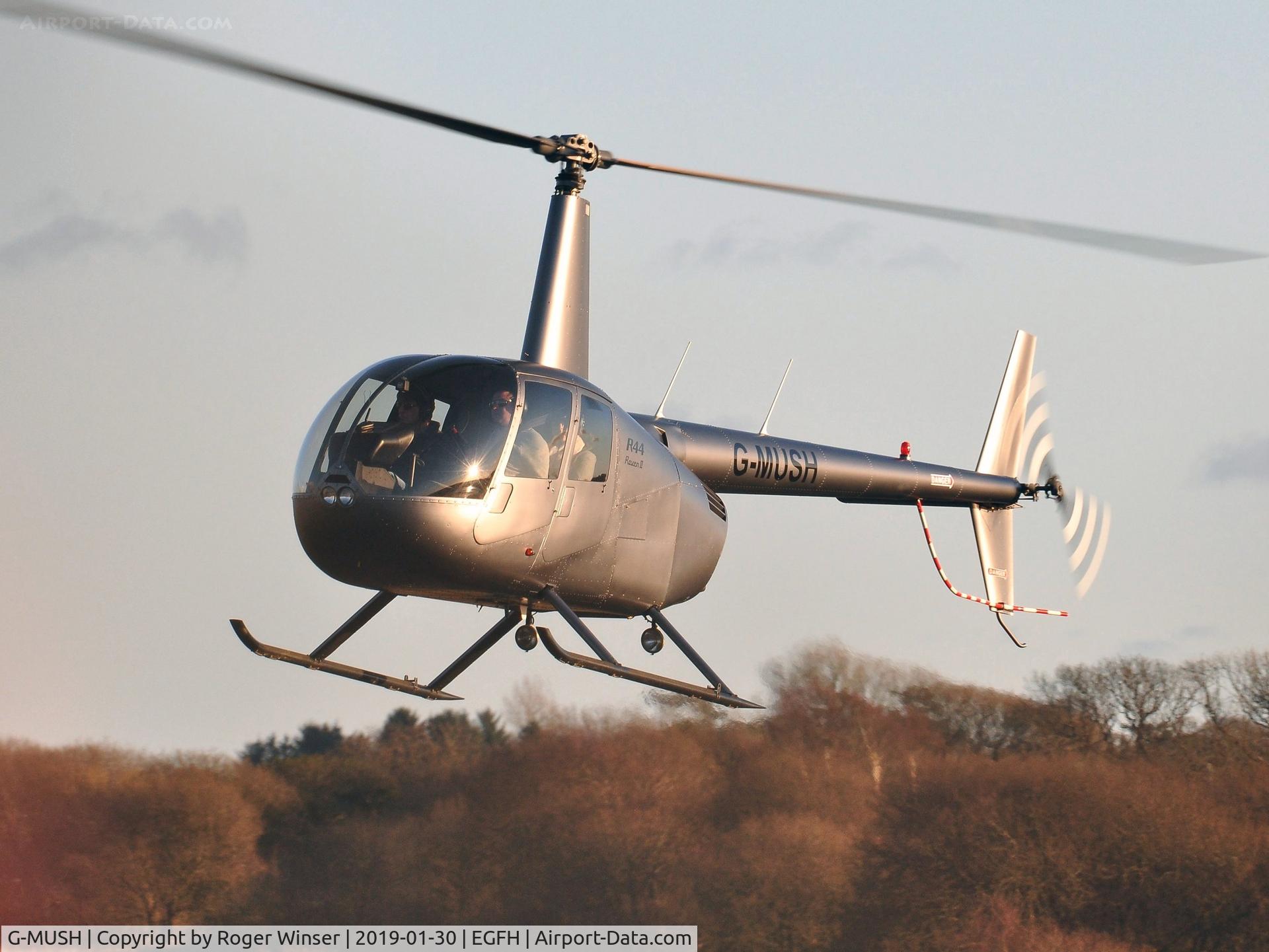 G-MUSH, 2004 Robinson R44 II C/N 10278, Resident R-44 Raven II helicopter operated by HeliAir Wales.