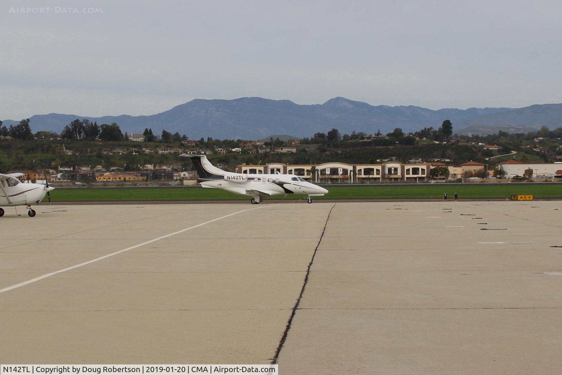 N142TL, 2010 Embraer EMB-500 Phenom 100 C/N 50000177, 2010 EMBRAER SA EMB-500 PHENOM 100, 2 Pratt & Whitney-Canada PW617 Turbofans with FADEC, each rated at 1,695 lb st, taxi to Transient Ramp