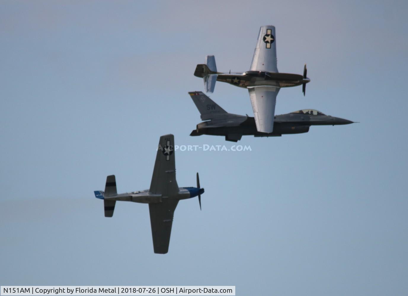 N151AM, 1944 North American P-51D Mustang C/N 122-39879, Heritage Flight