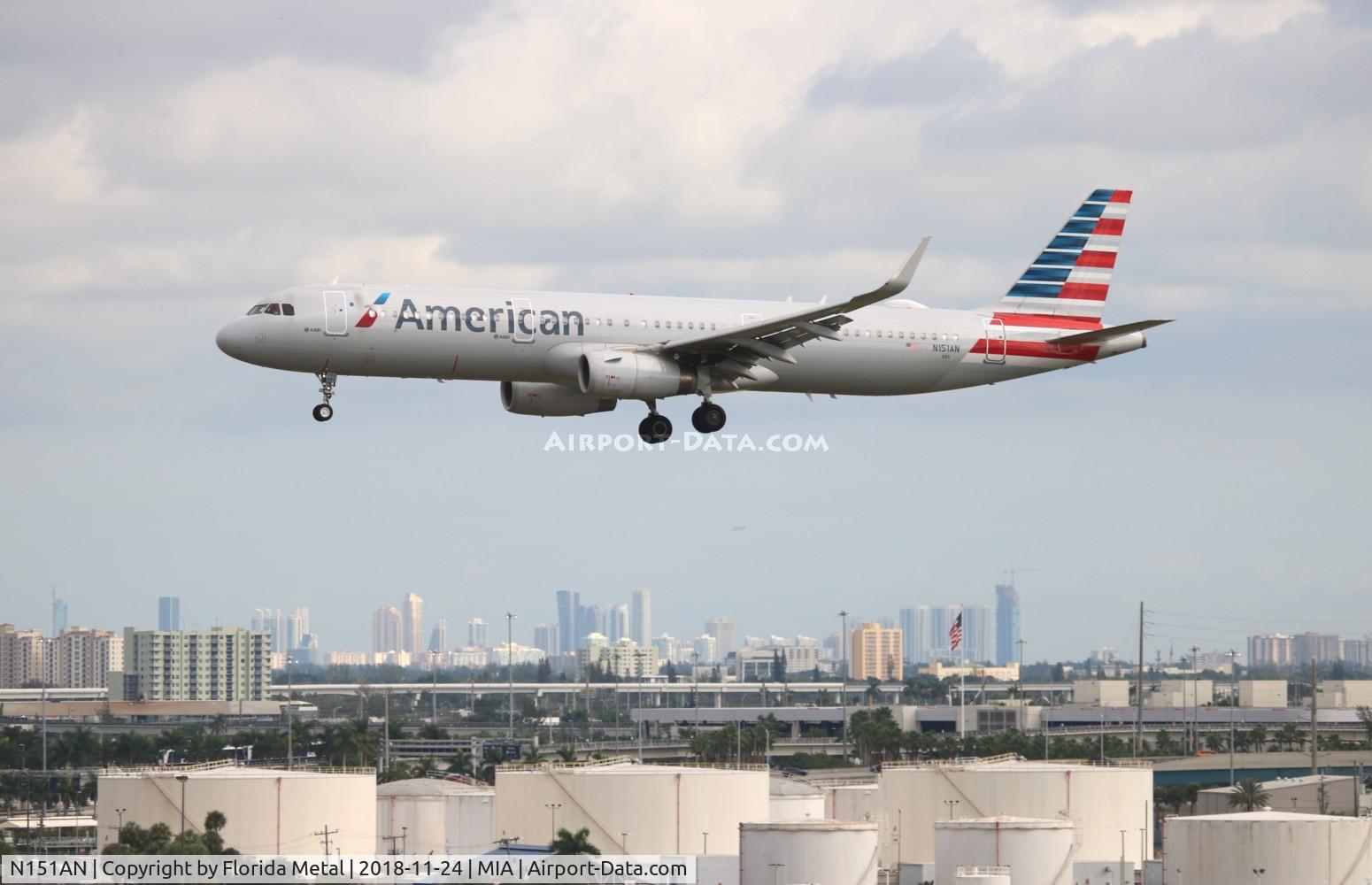 N151AN, 2015 Airbus A321-231 C/N 6840, American
