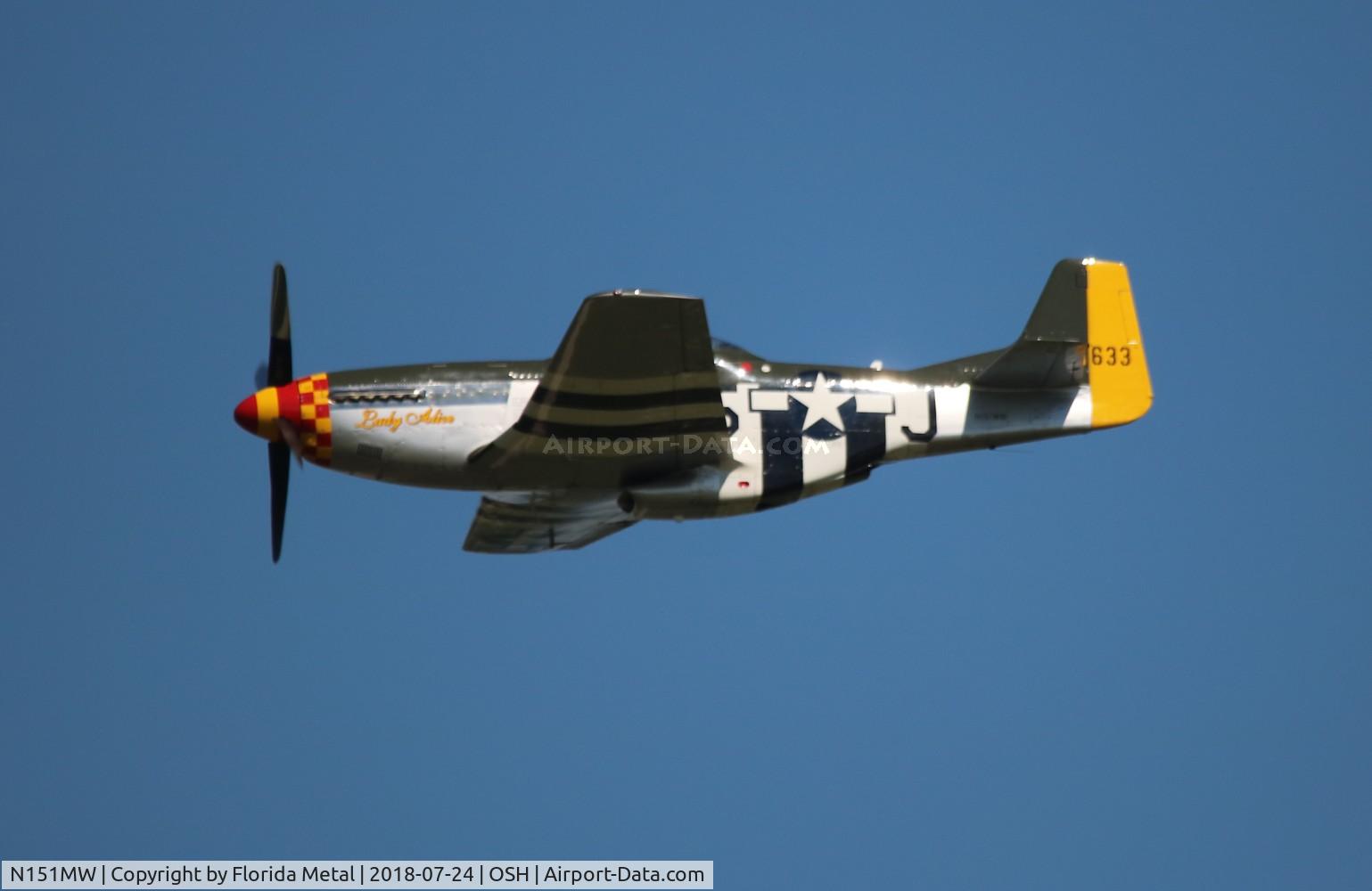 N151MW, 1945 North American P-51D Mustang C/N 124-48386, Lady Alice