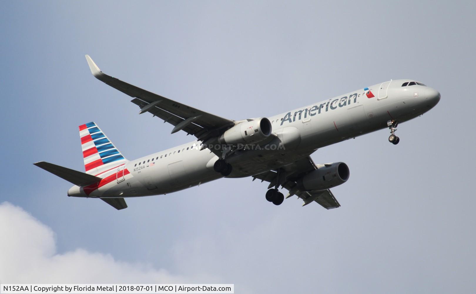 N152AA, 2015 Airbus A321-231 C/N 6887, American