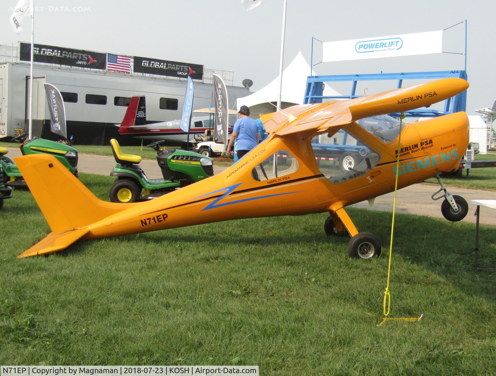 N71EP, 2015 Aeromarine Consulting Inc E-Plane C/N 15EP001, at EAA 18