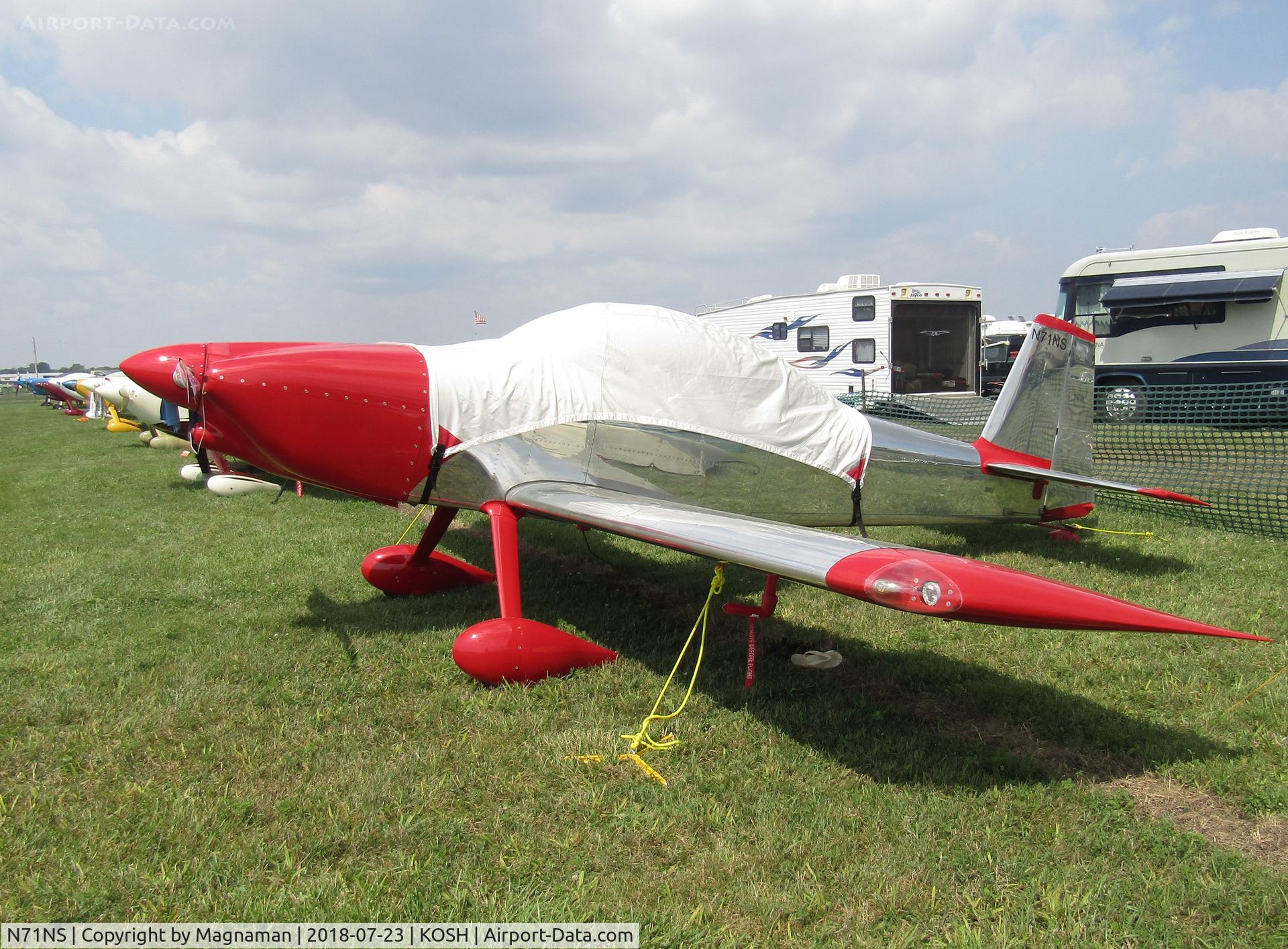 N71NS, 2015 Vans RV-8 C/N 001, at EAA 18