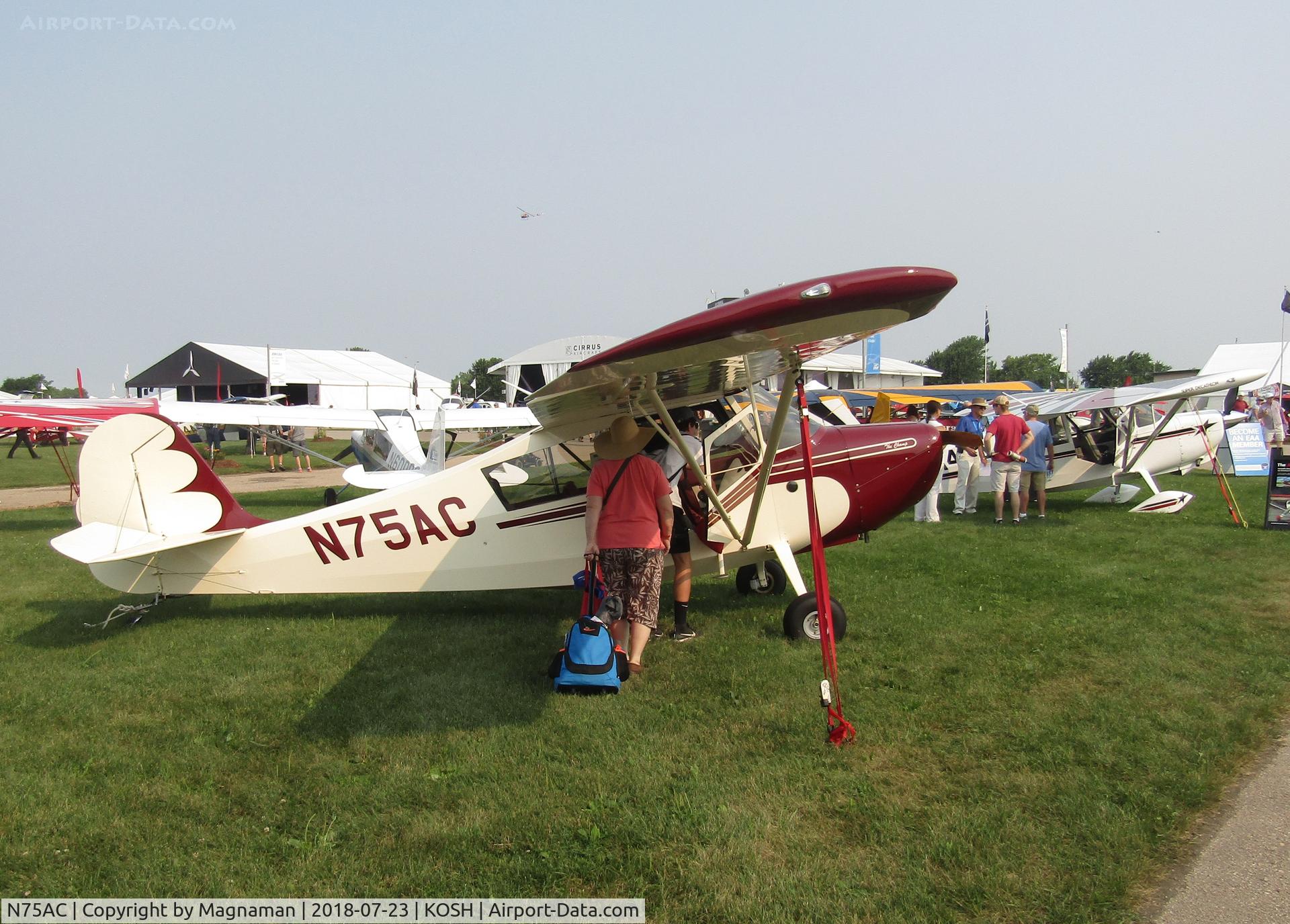 N75AC, 2016 Champion 7EC C/N 1039-2016, at EAA 18