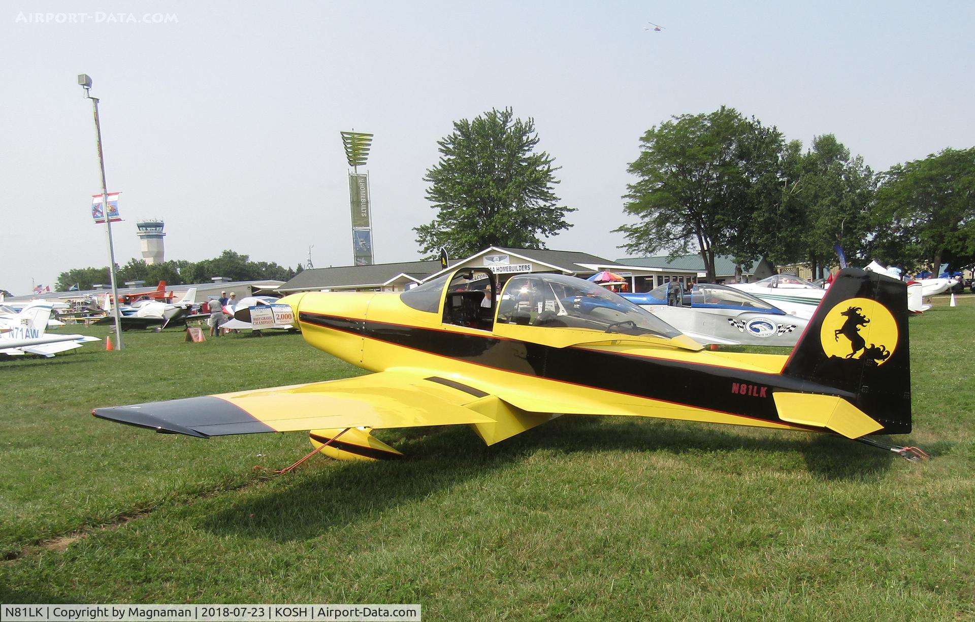 N81LK, 1981 Bushby Mustang II C/N MII-579, at EAA 18
