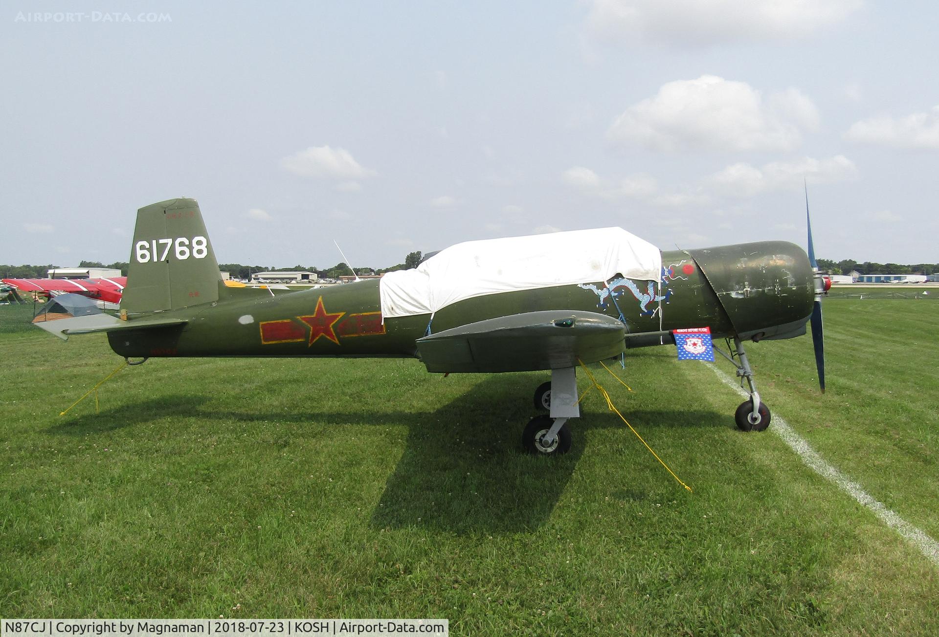 N87CJ, Nanchang CJ-6 C/N 4432016, at EAA 18