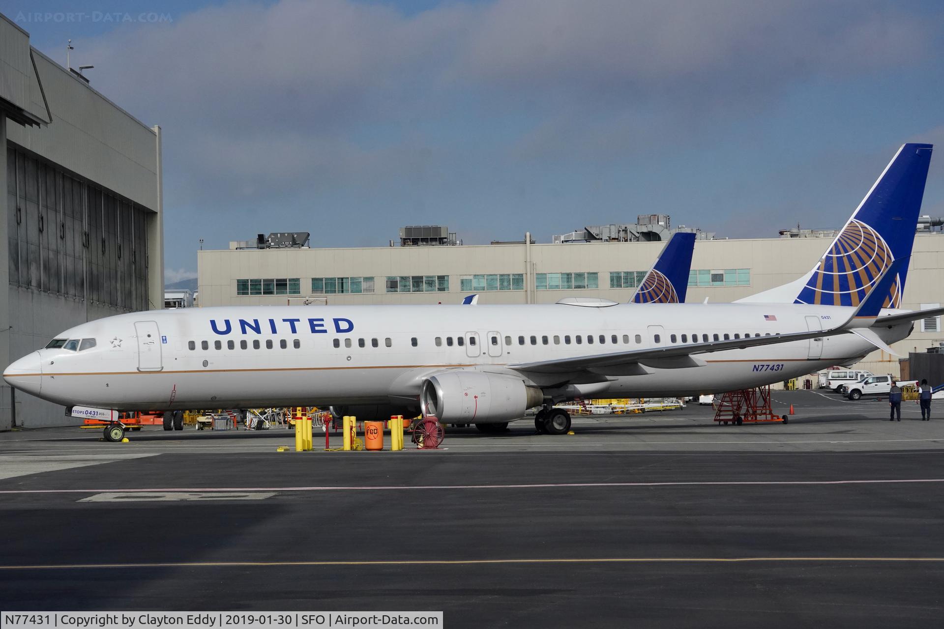 N77431, 2009 Boeing 737-924/ER C/N 32833, SFO 2019.