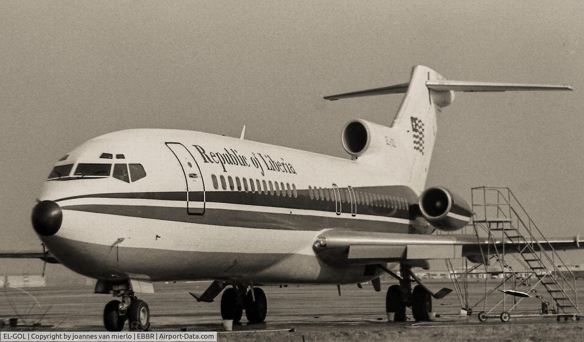 EL-GOL, 1964 Boeing 727-25 C/N 18253, Being reconfigured by SABENA TECHNICS scan B+W '80s