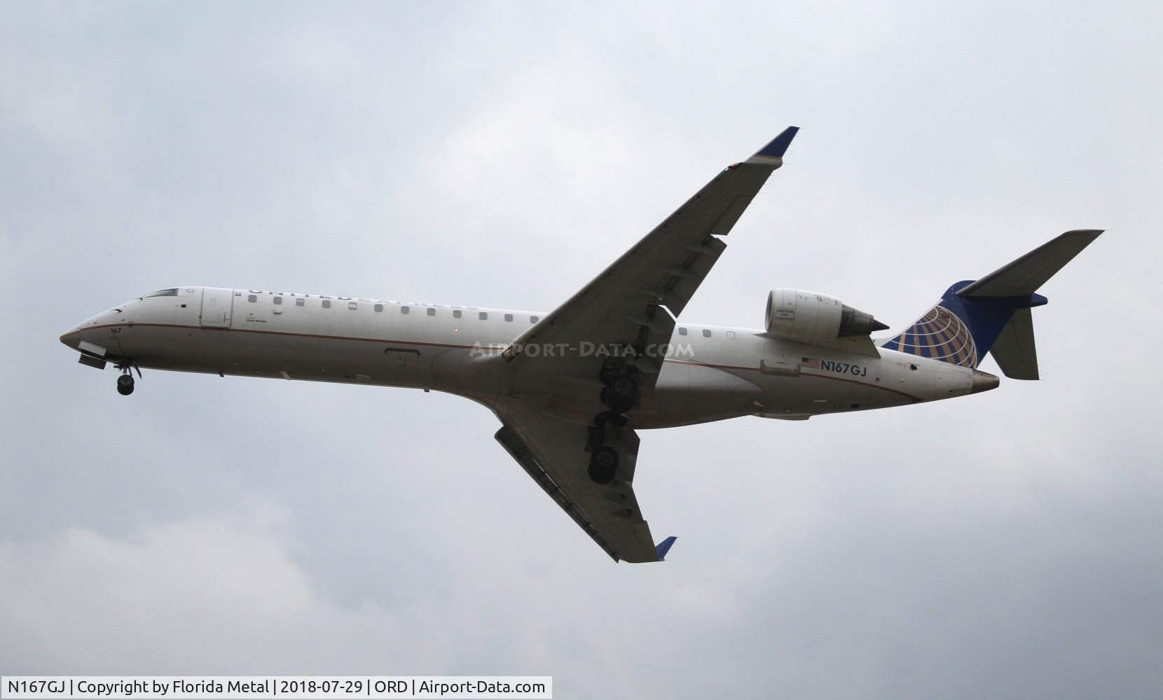 N167GJ, 2008 Bombardier CRJ-702 (CL-600-2C10) Regional Jet C/N 10269, United Express