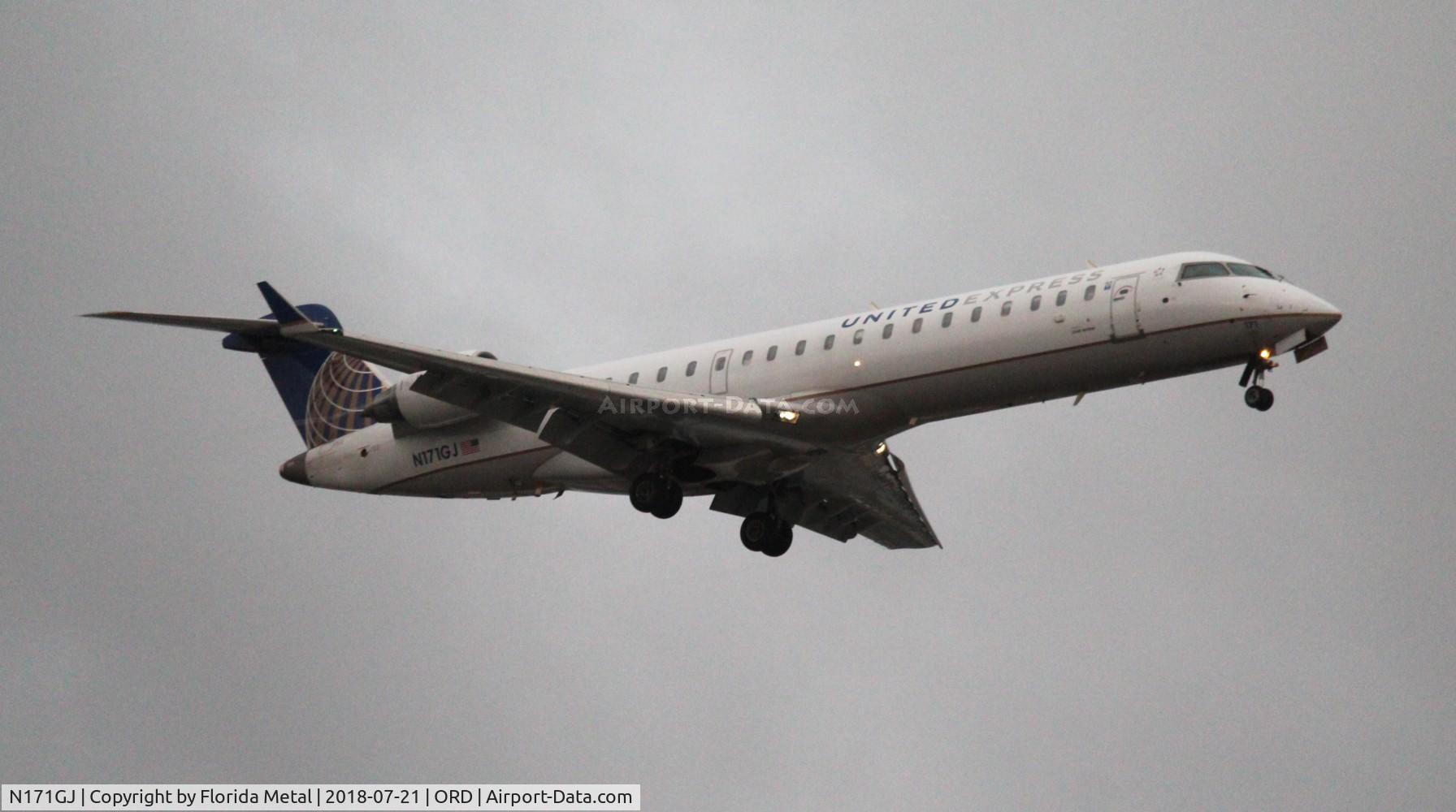 N171GJ, Bombardier CRJ-702ER NG (CL-600-2C10) Regional Jet C/N 10282, United Express