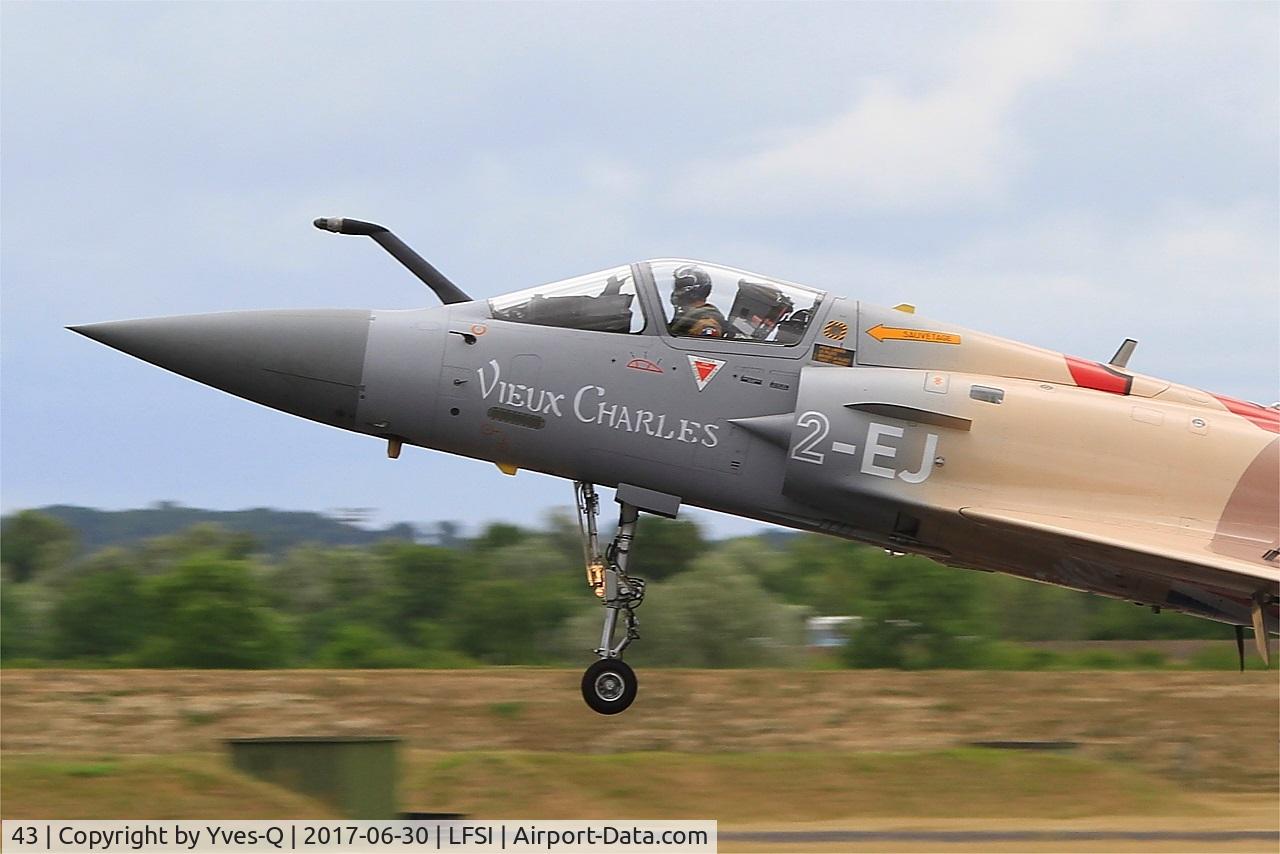 43, Dassault Mirage 2000-5F C/N 43, Dassault Mirage 2000-5F, Landing rwy 29, St Dizier-Robinson Air Base 113 (LFSI) Open day 2017