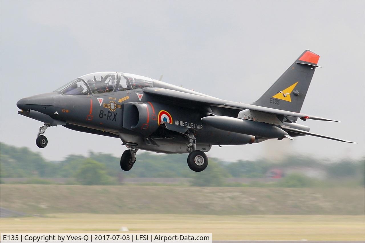 E135, Dassault-Dornier Alpha Jet E C/N E135, Dassault-Dornier Alpha Jet E, Take off rwy 29, St Dizier-Robinson Air Base 113 (LFSI) Open day 2017