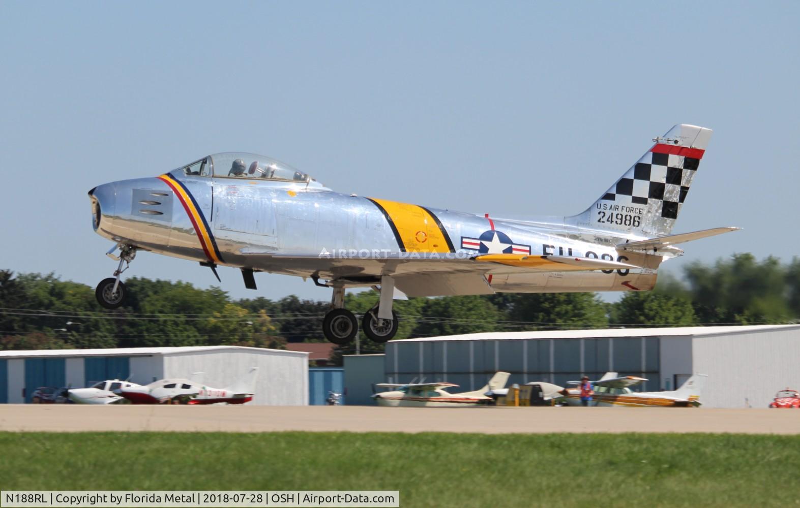 N188RL, 1952 North American F-86F Sabre C/N 191-682, F-86F