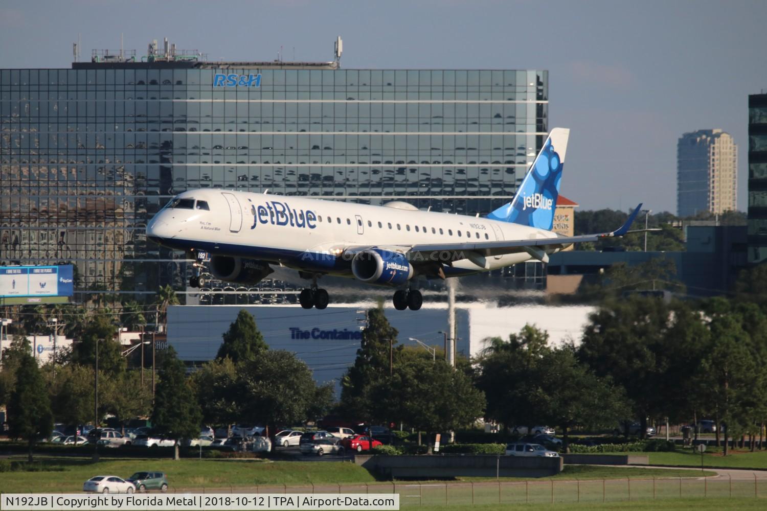 N192JB, 2005 Embraer 190AR (ERJ-190-100IGW) C/N 19000014, Jet Blue