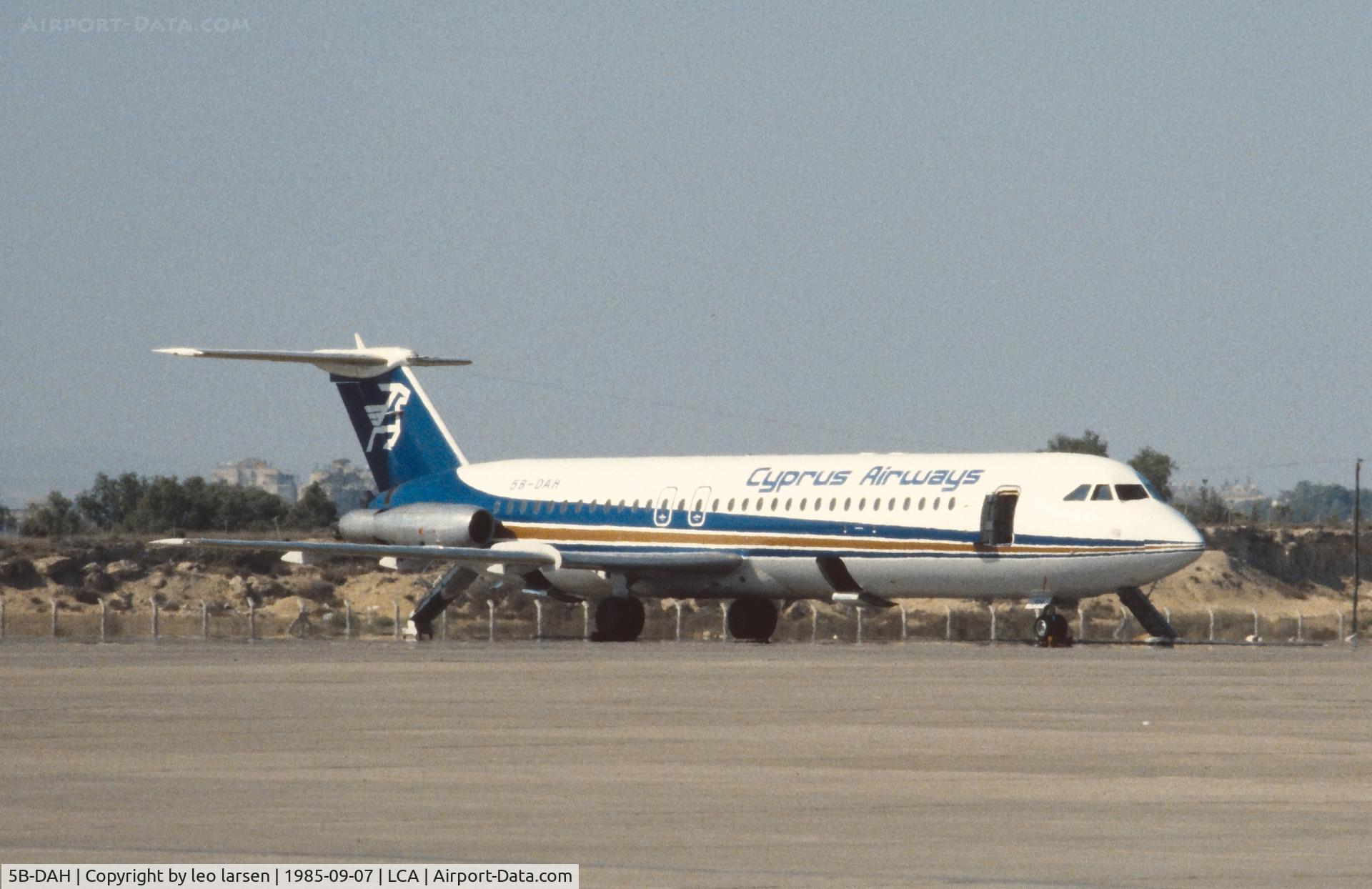 5B-DAH, 1978 BAC 111-537GF One-Eleven C/N BAC.258, Larnaca 7.9.1985