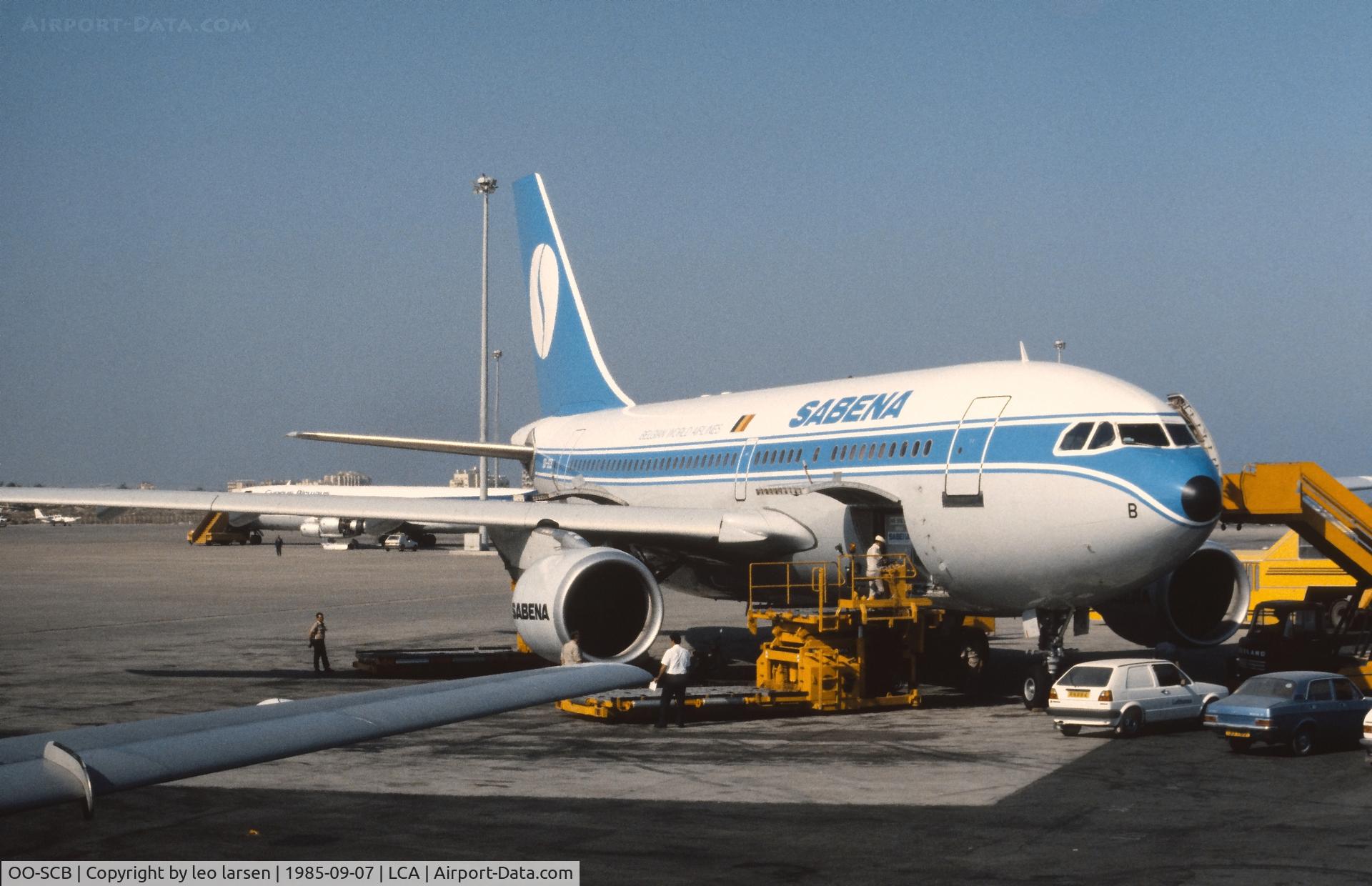 OO-SCB, 1984 Airbus A310-222 C/N 313, Larnaca 7.9.1985