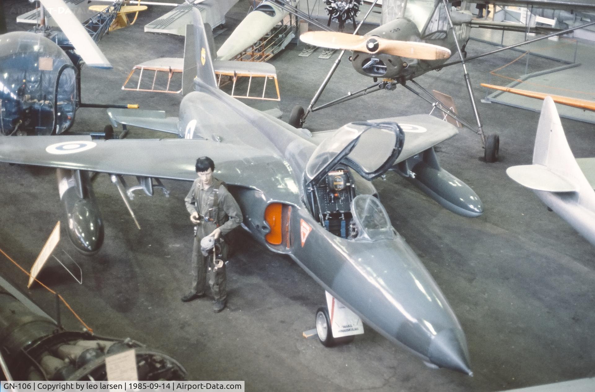 GN-106, Folland Gnat F.1 (Fo-141) C/N FL28, Finnish Aviation Museum 14.9.1985