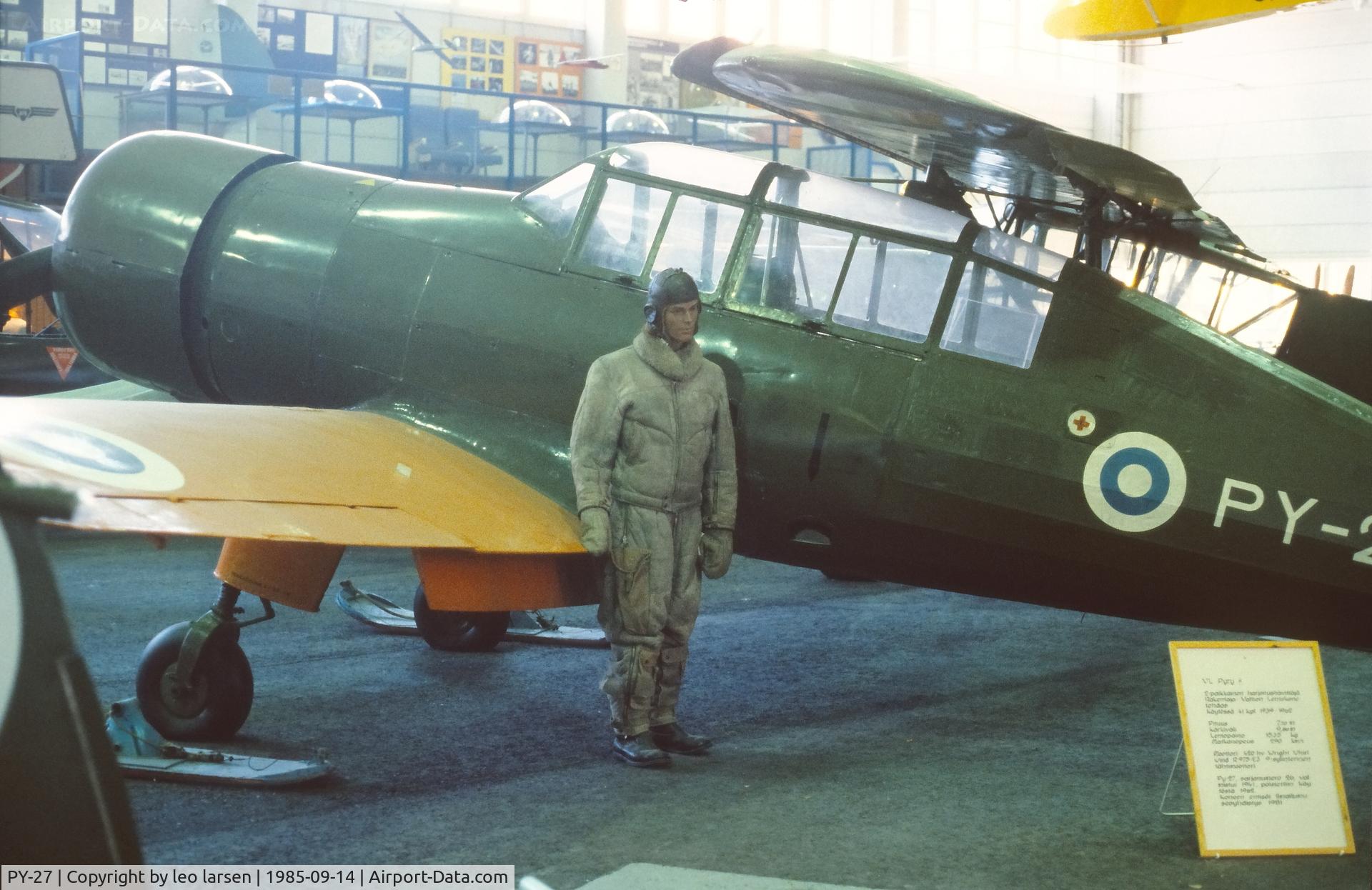 PY-27, 1941 Valtion Pyry II C/N 26, Finnish Aviation Museum 14.9.1985