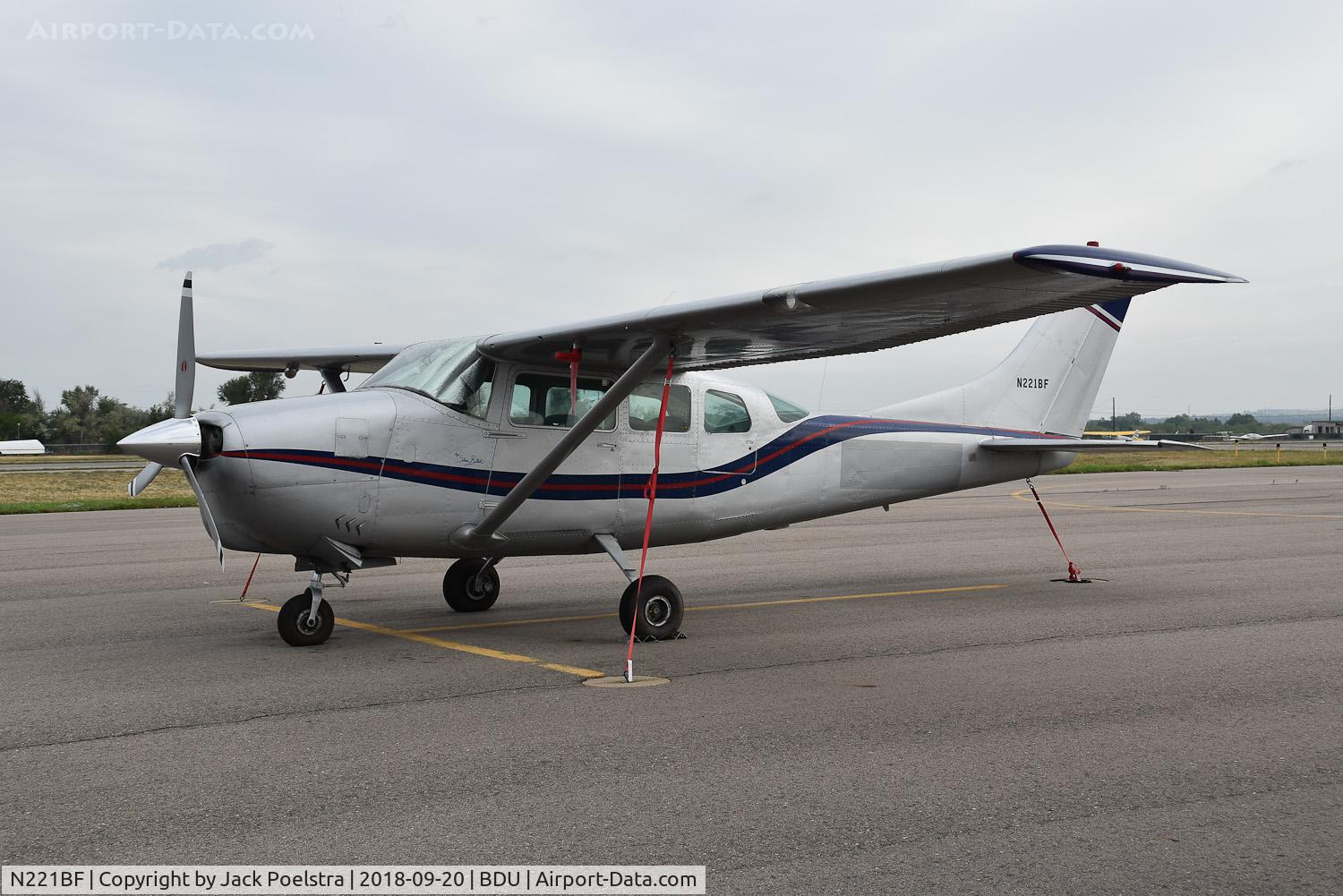 N221BF, 1963 Cessna 210C C/N 21058135, N221BF at Boulder airport CO.