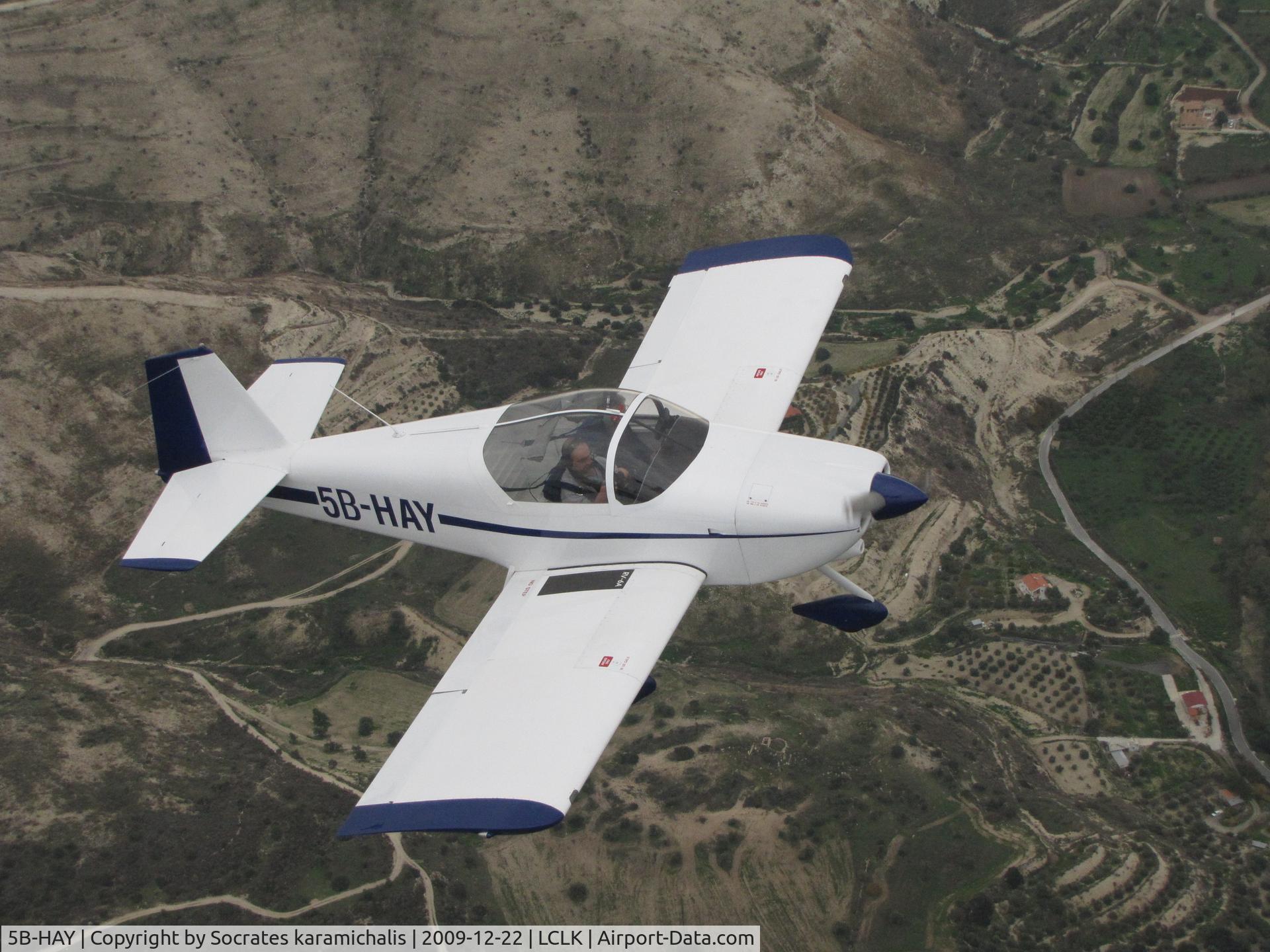 5B-HAY, Vans RV-6A C/N 23619, Taken in Limassol training area, Cyprus