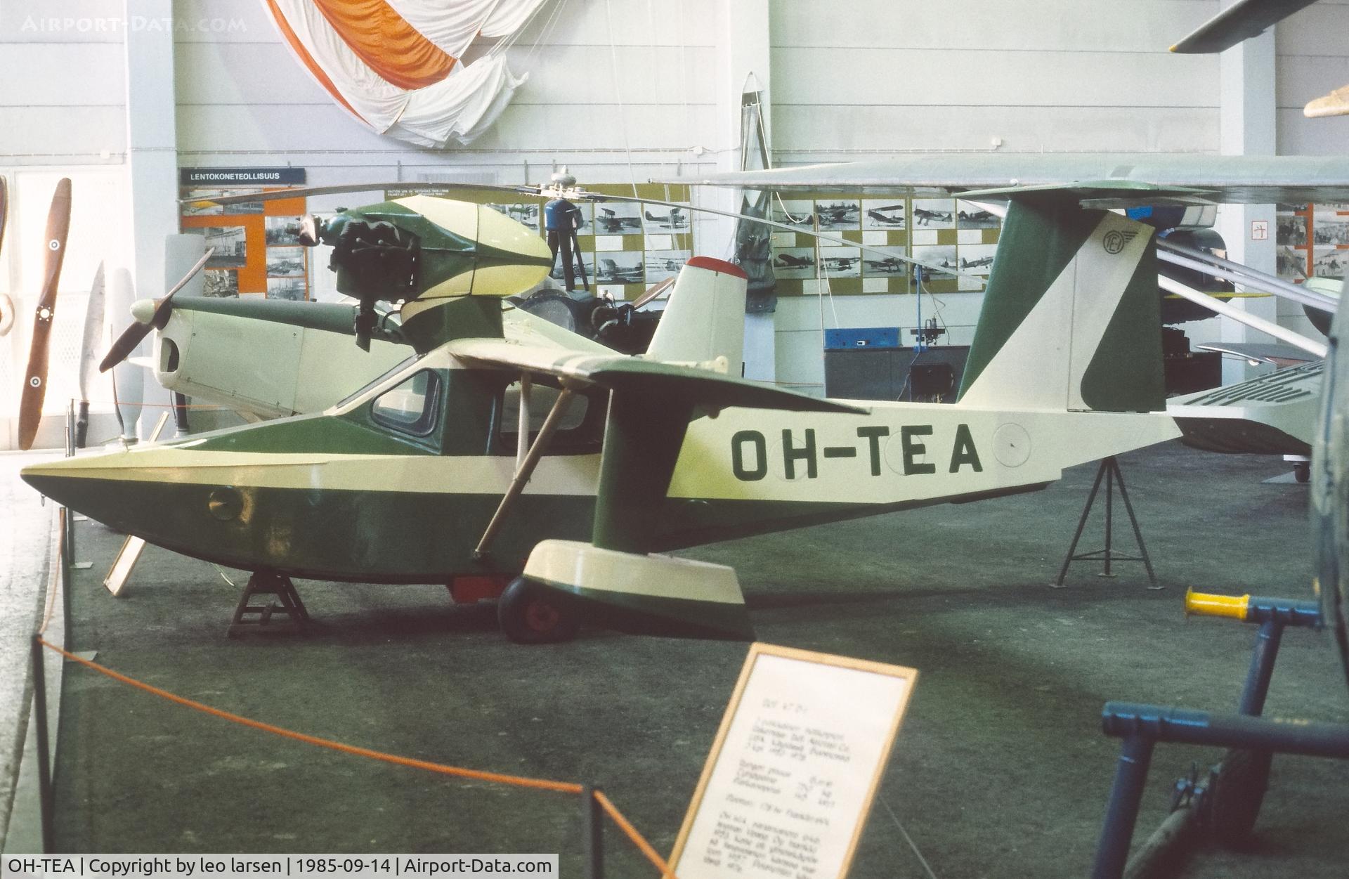 OH-TEA, 1948 Ecklund TE-1b C/N 1, Finnish Aviation Museum 14.9.1985