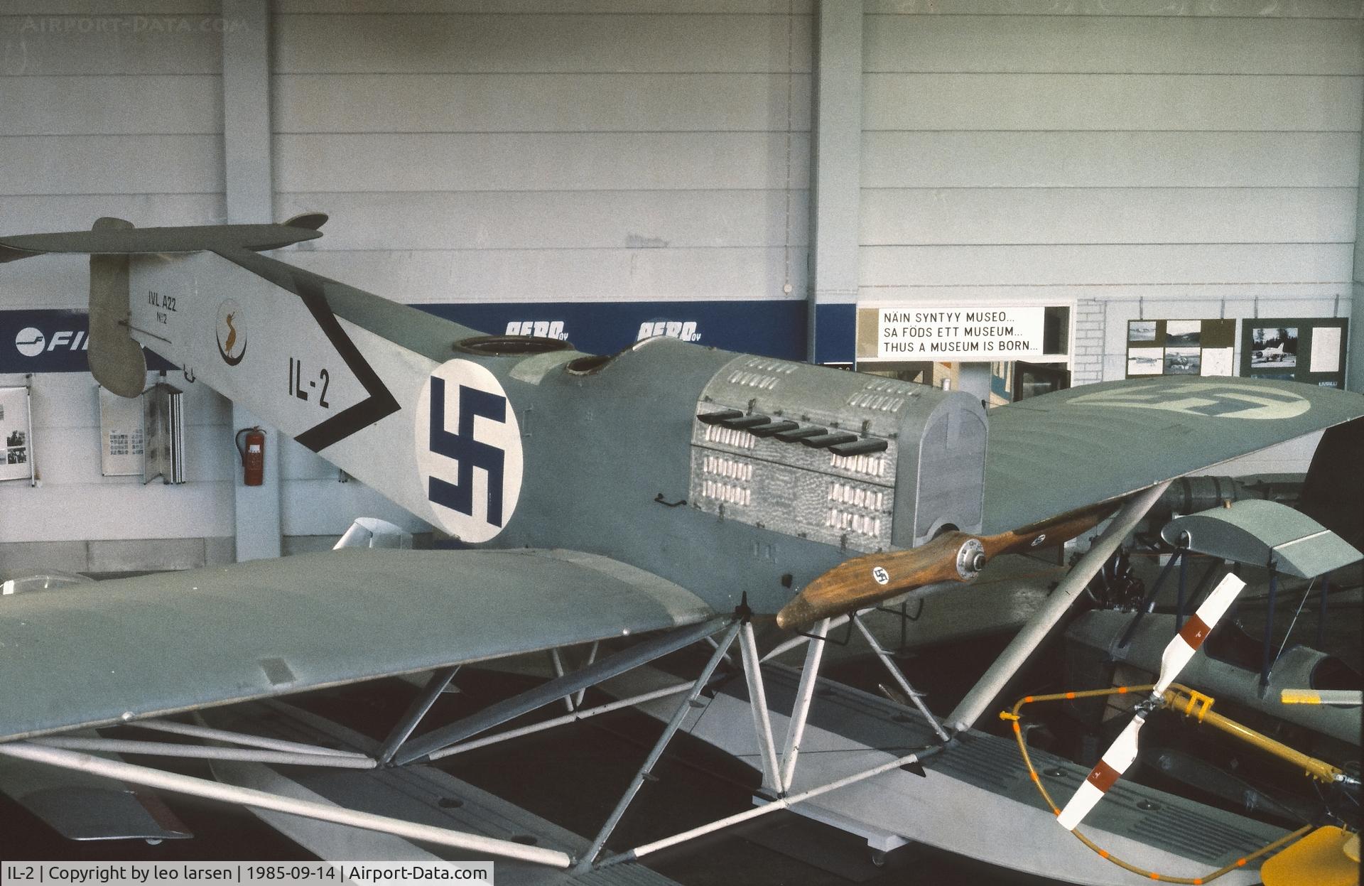 IL-2, 1922 Ilmailuvoimien A.22 Hansa C/N 2, Finnish Aviation Museum 14.9.1985