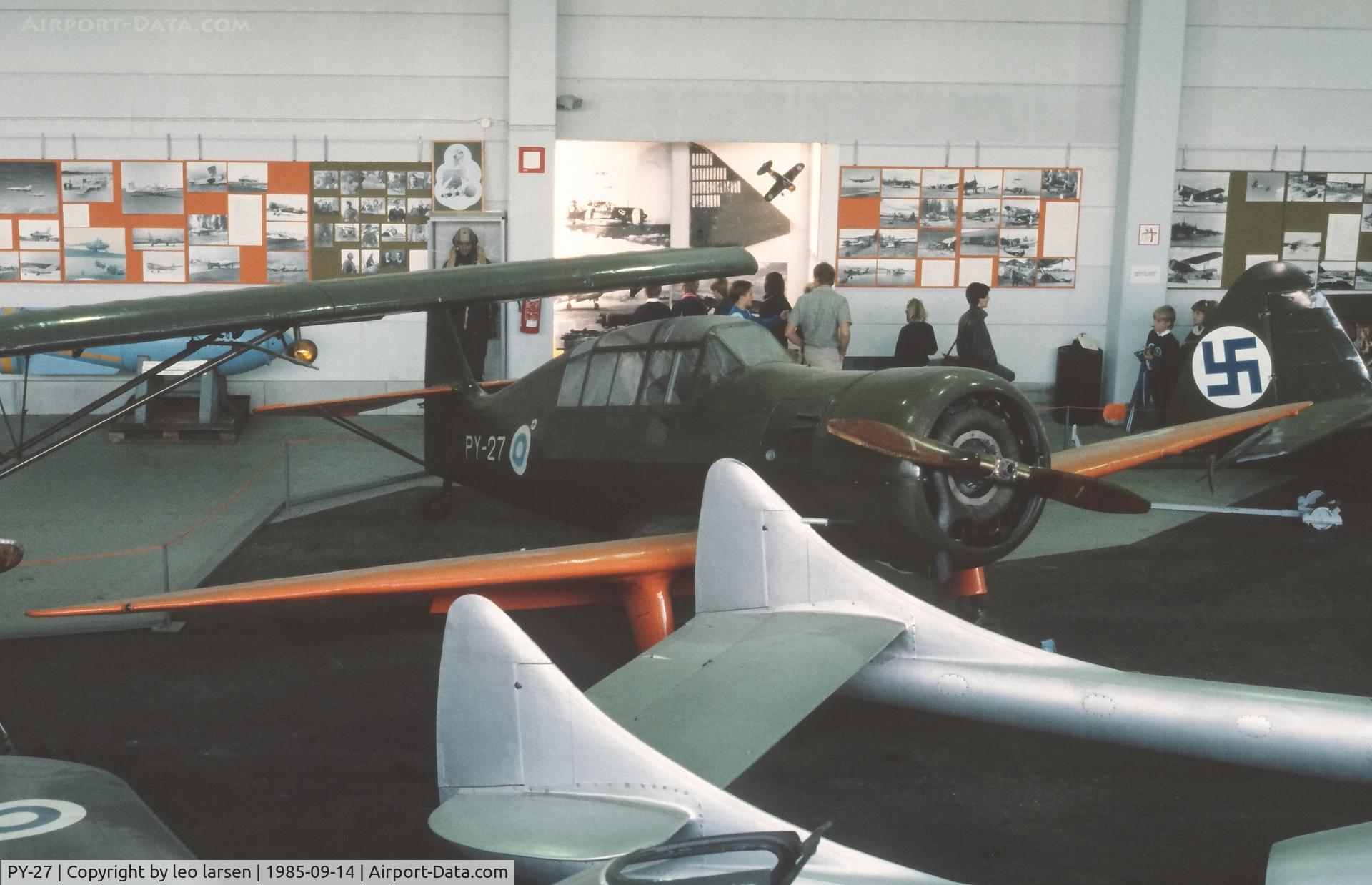 PY-27, 1941 Valtion Pyry II C/N 26, Finnish Aviation Museum 14.9.1985