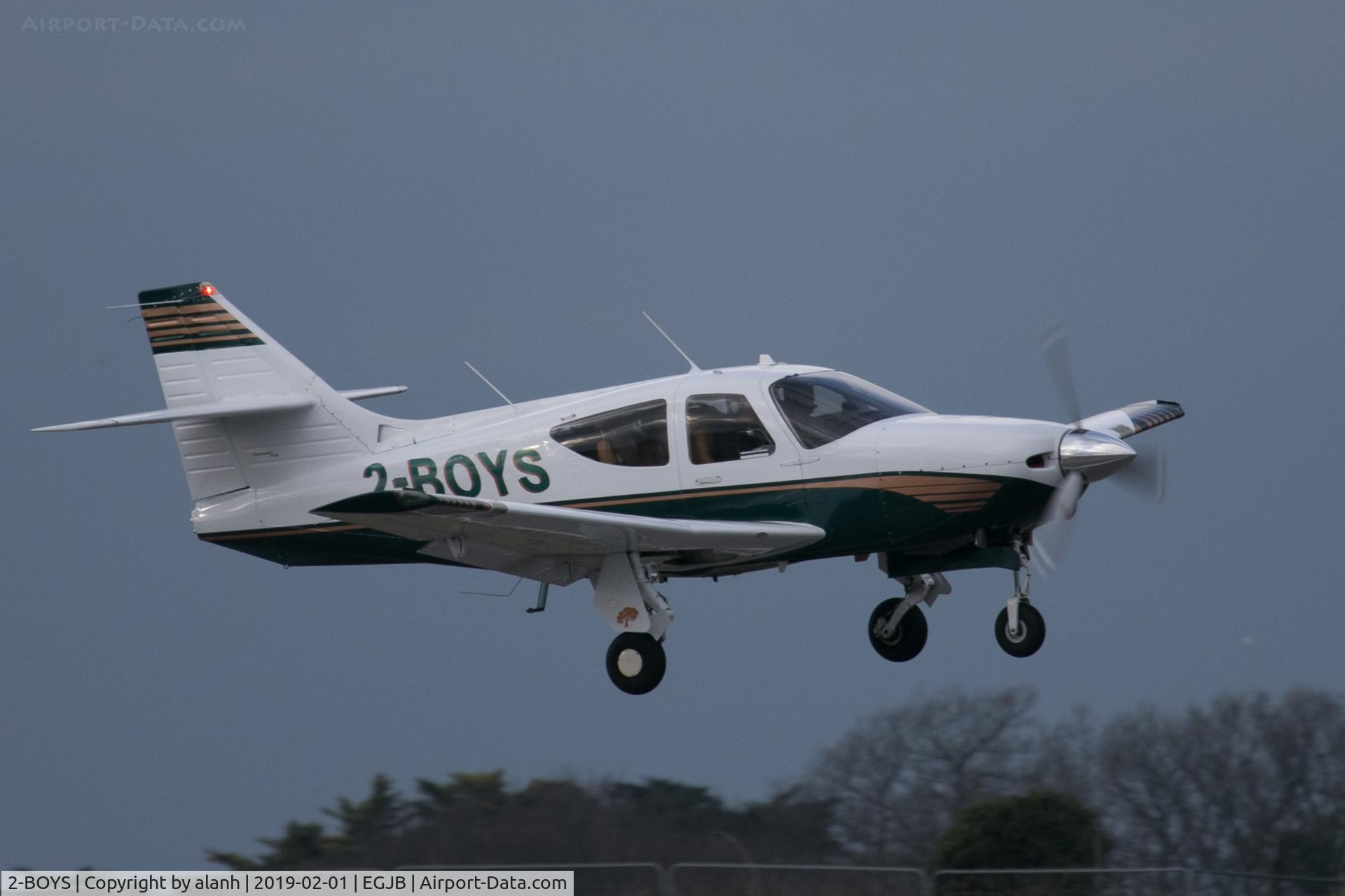 2-BOYS, 1994 Rockwell Commander 114B C/N 14609, Departing Guernsey