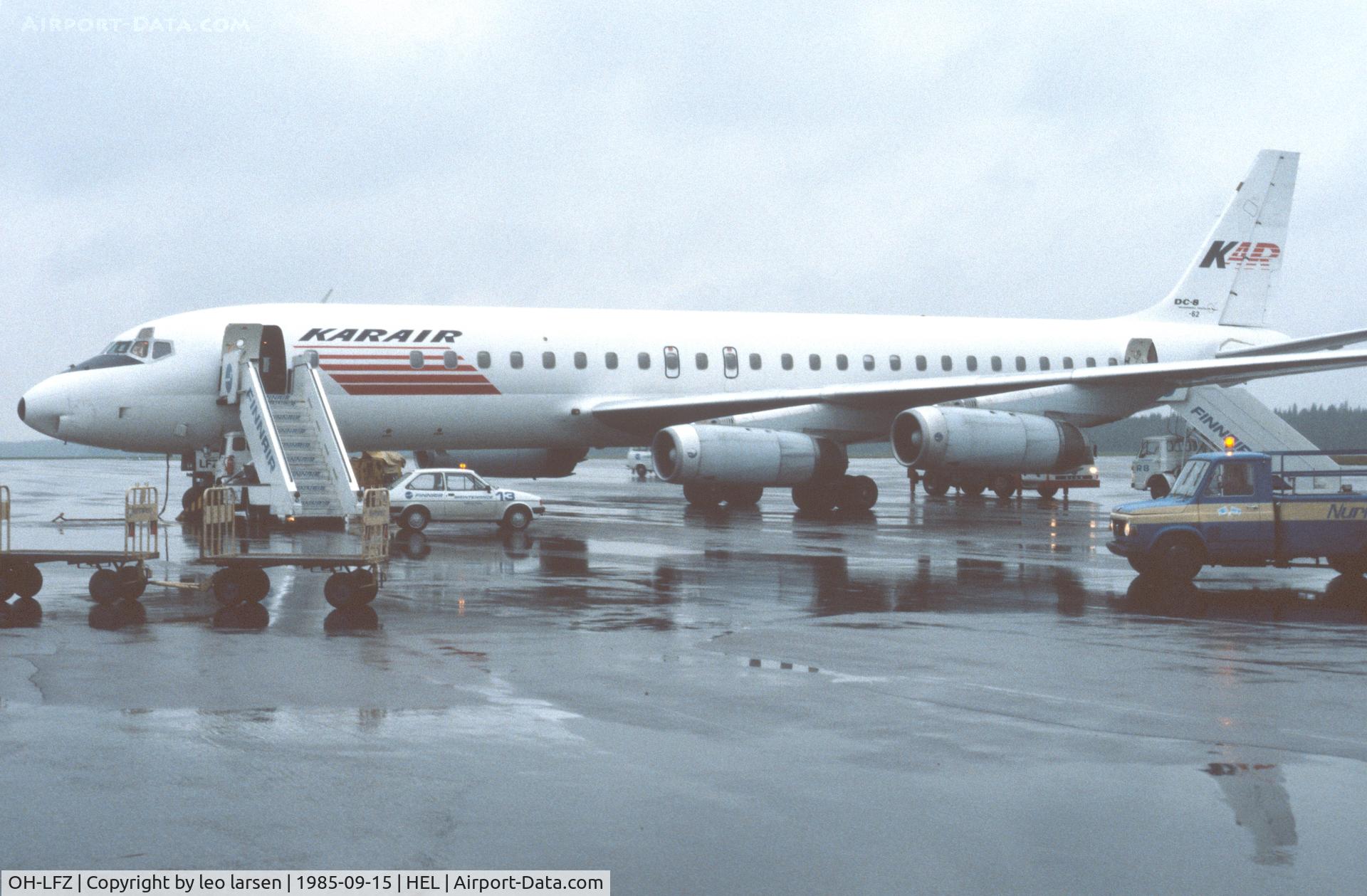 OH-LFZ, 1968 Douglas DC-8-62 C/N 45987, Helsimki 15.9.1985