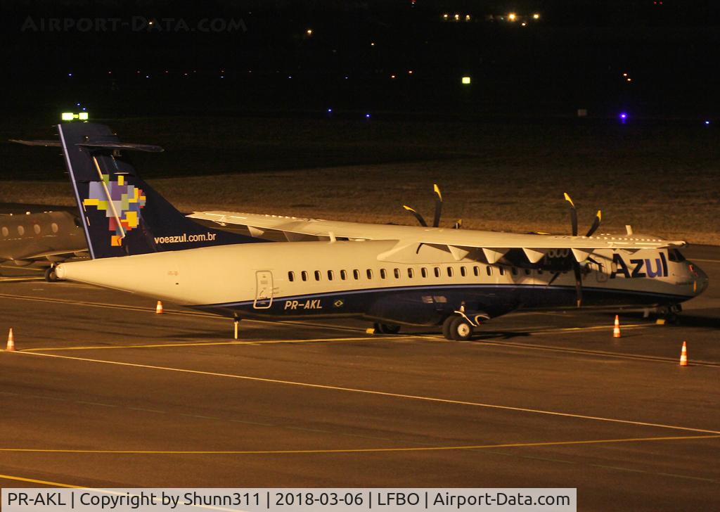 PR-AKL, 2016 ATR 72-600 (72-212A) C/N 1367, Delivery day from LFBF... Night stop @ LFBO