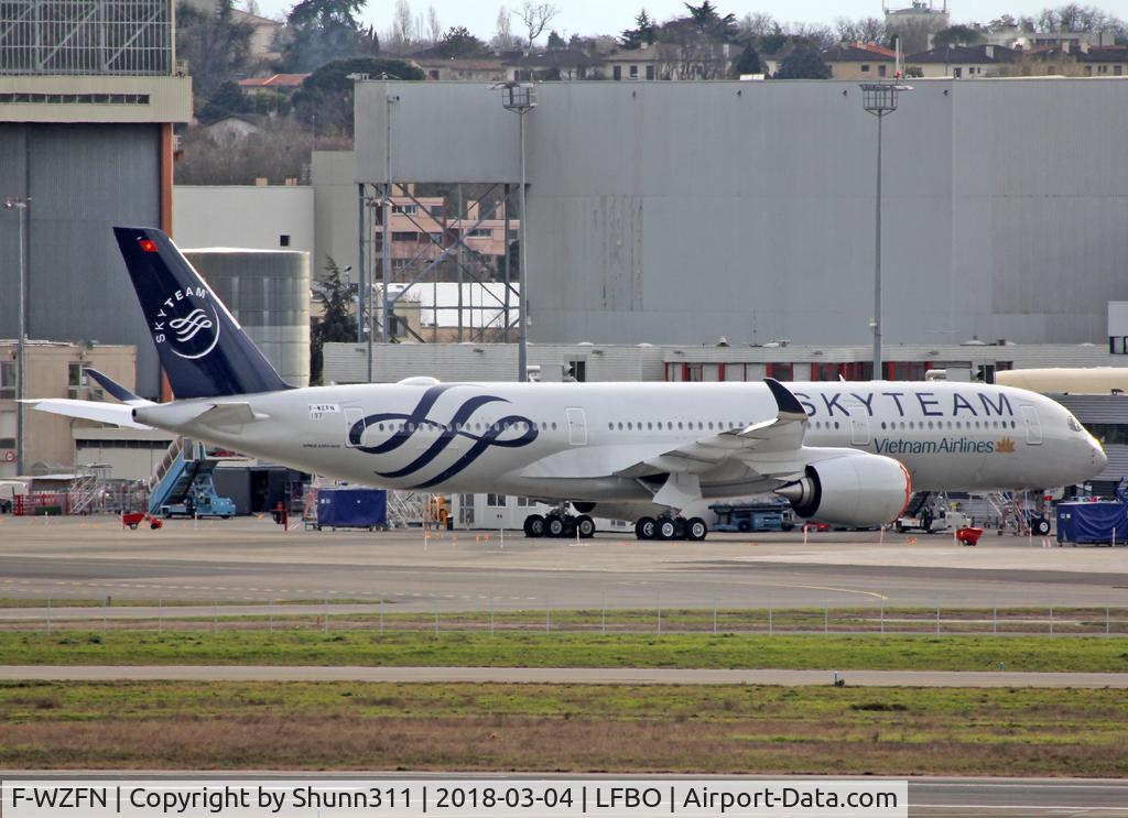 F-WZFN, 2018 Airbus A350-941 C/N 0197, C/n 0197 - To be VN-A897 in Skyteam c/s