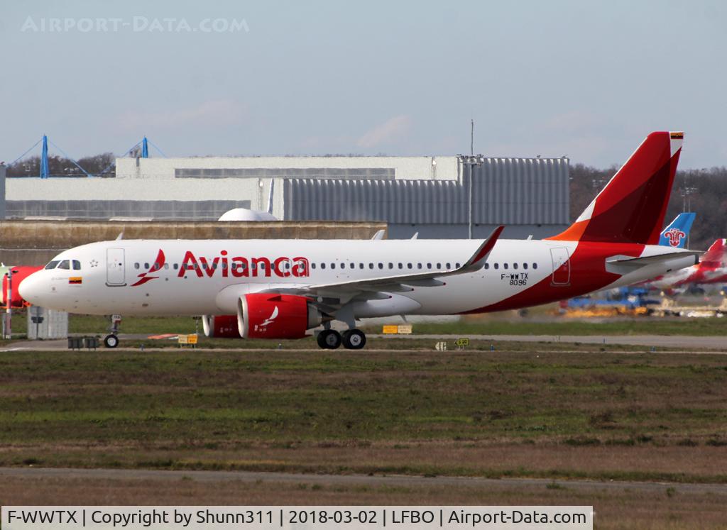 F-WWTX, 2018 Airbus A320-251N C/N 8096, C/n 8096 - To be N766AV
