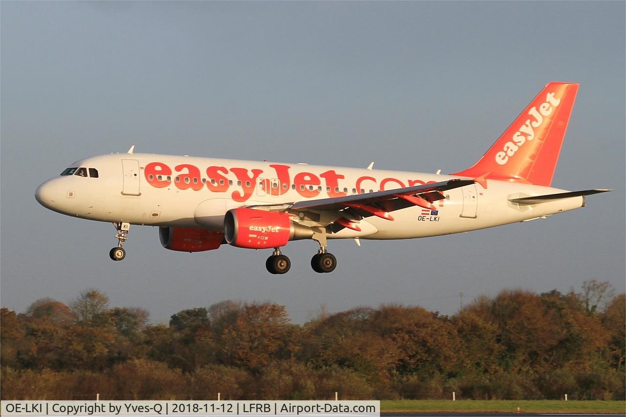 OE-LKI, 2006 Airbus A319-111 C/N 2829, Airbus A319-111, On final rwy 25L, Brest-Bretagne airport (LFRB-BES)