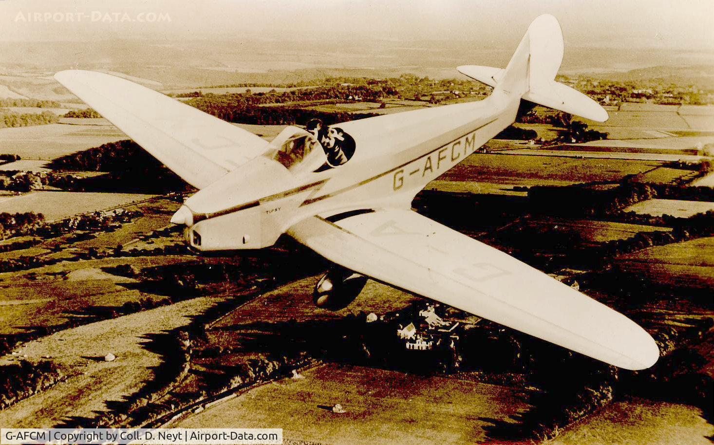 G-AFCM, 1937 Avions Fairey Tipsy B C/N 503, Old picture, no info.