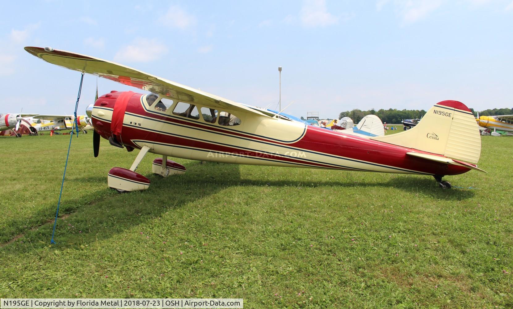N195GE, 1950 Cessna 190 C/N 7600, Cessna 190