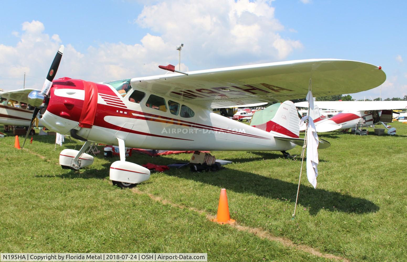 N195HA, 1965 Cessna 195 C/N 7438, Cessna 195