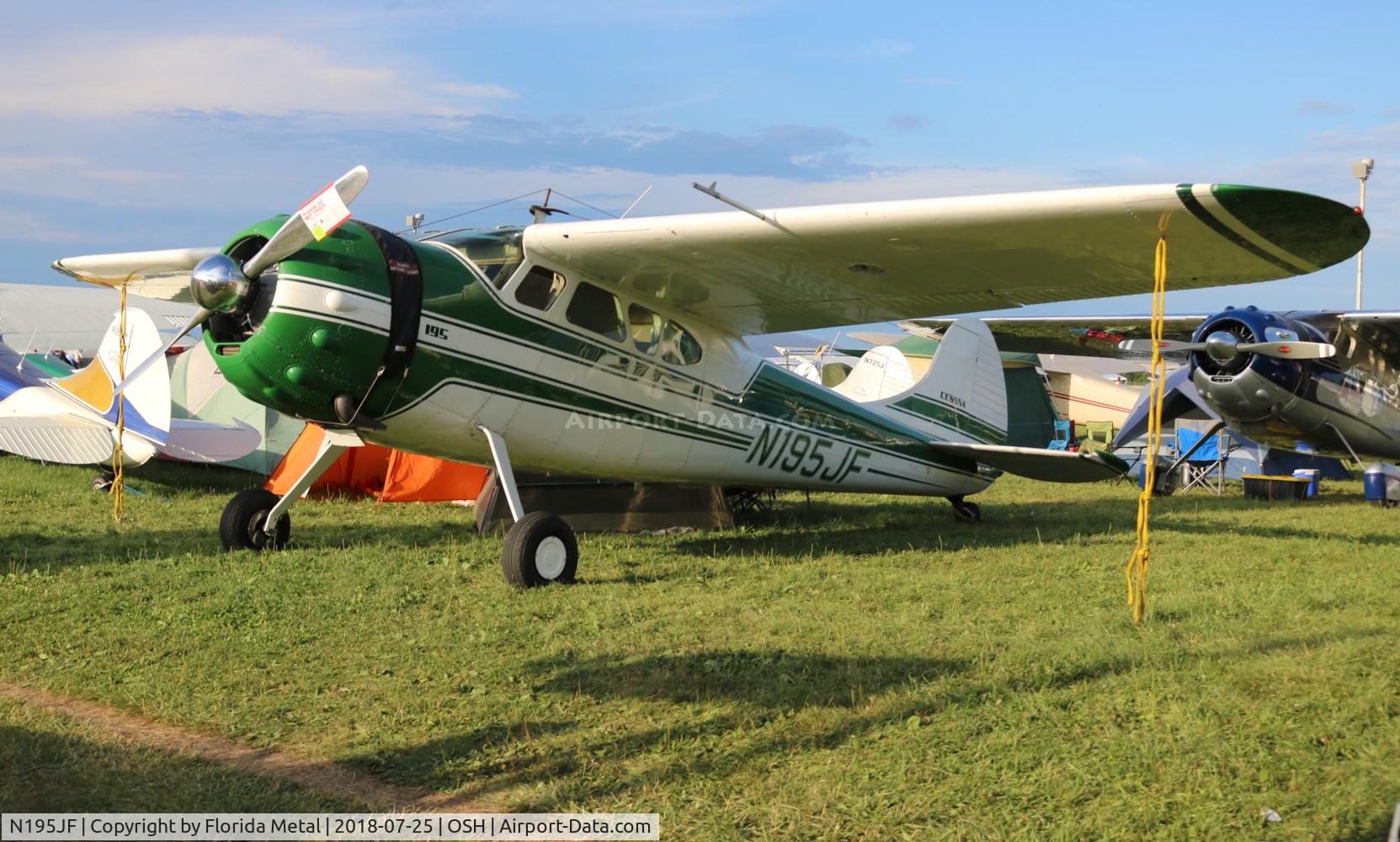 N195JF, 1950 Cessna 195A C/N 7576, Cessna 195A