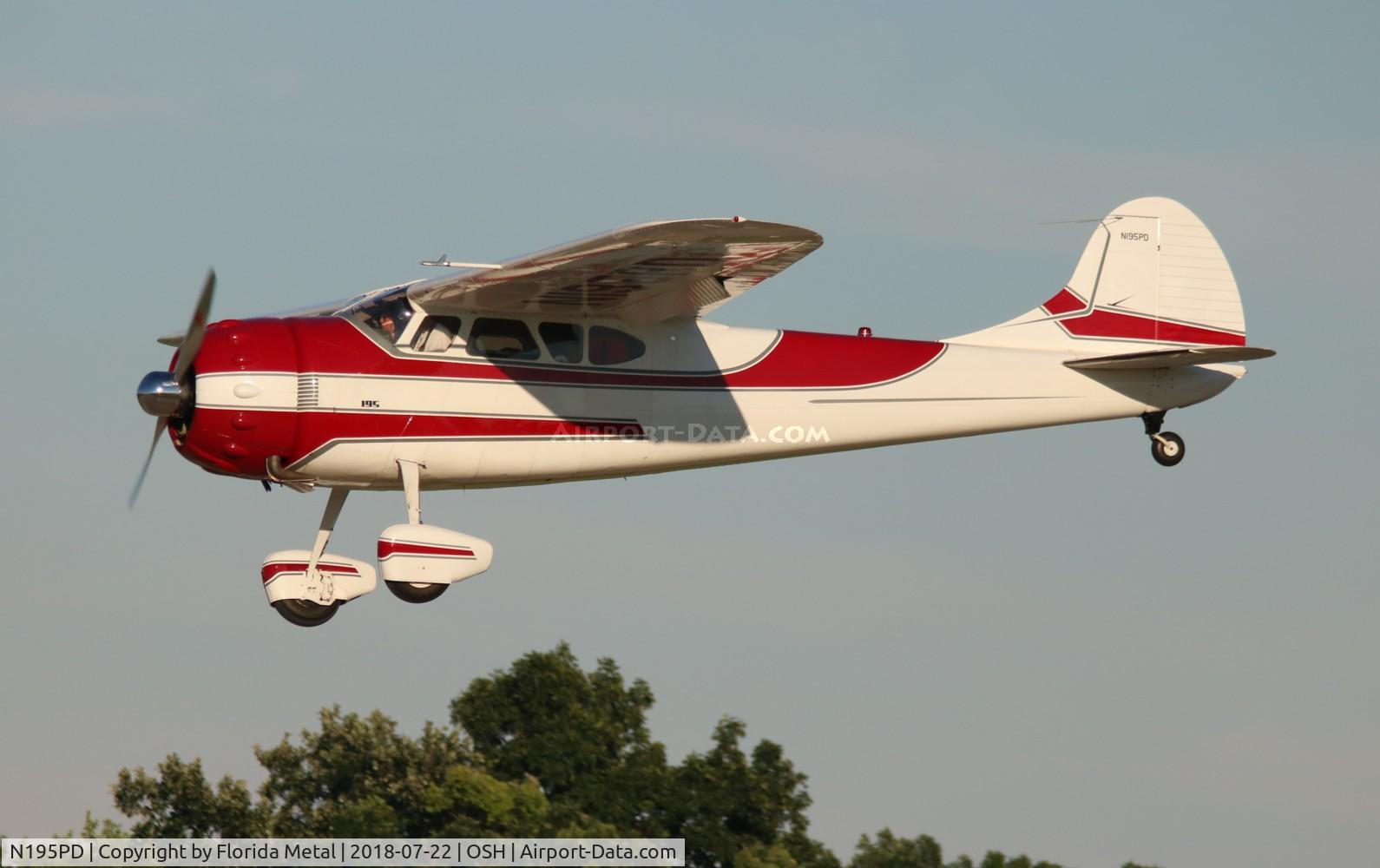 N195PD, 1950 Cessna 195 C/N 7460, Cessna 195