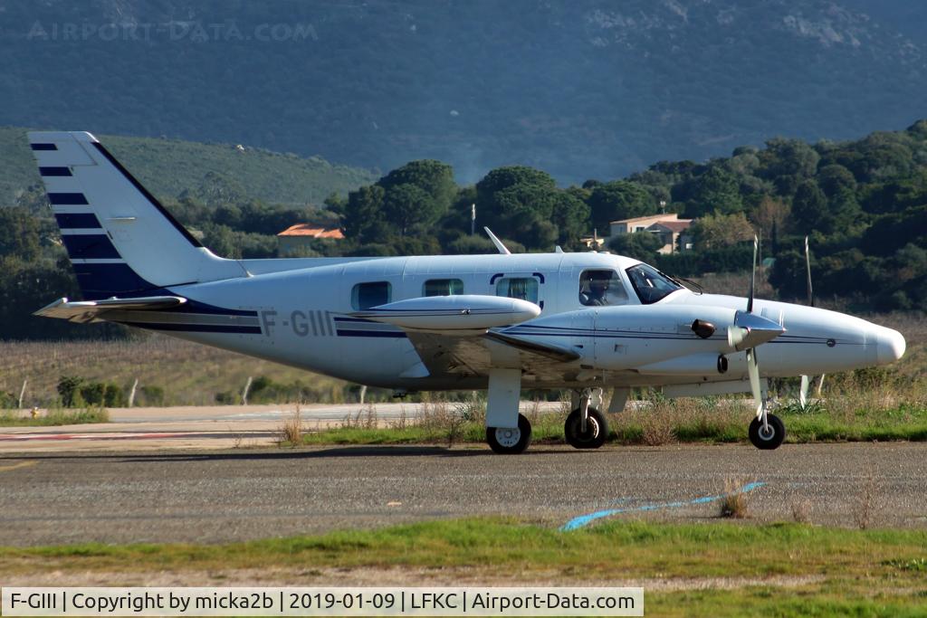 F-GIII, 1980 Piper PA-31T Turbo Cheyenne C/N 31T-8020037, Taxiing