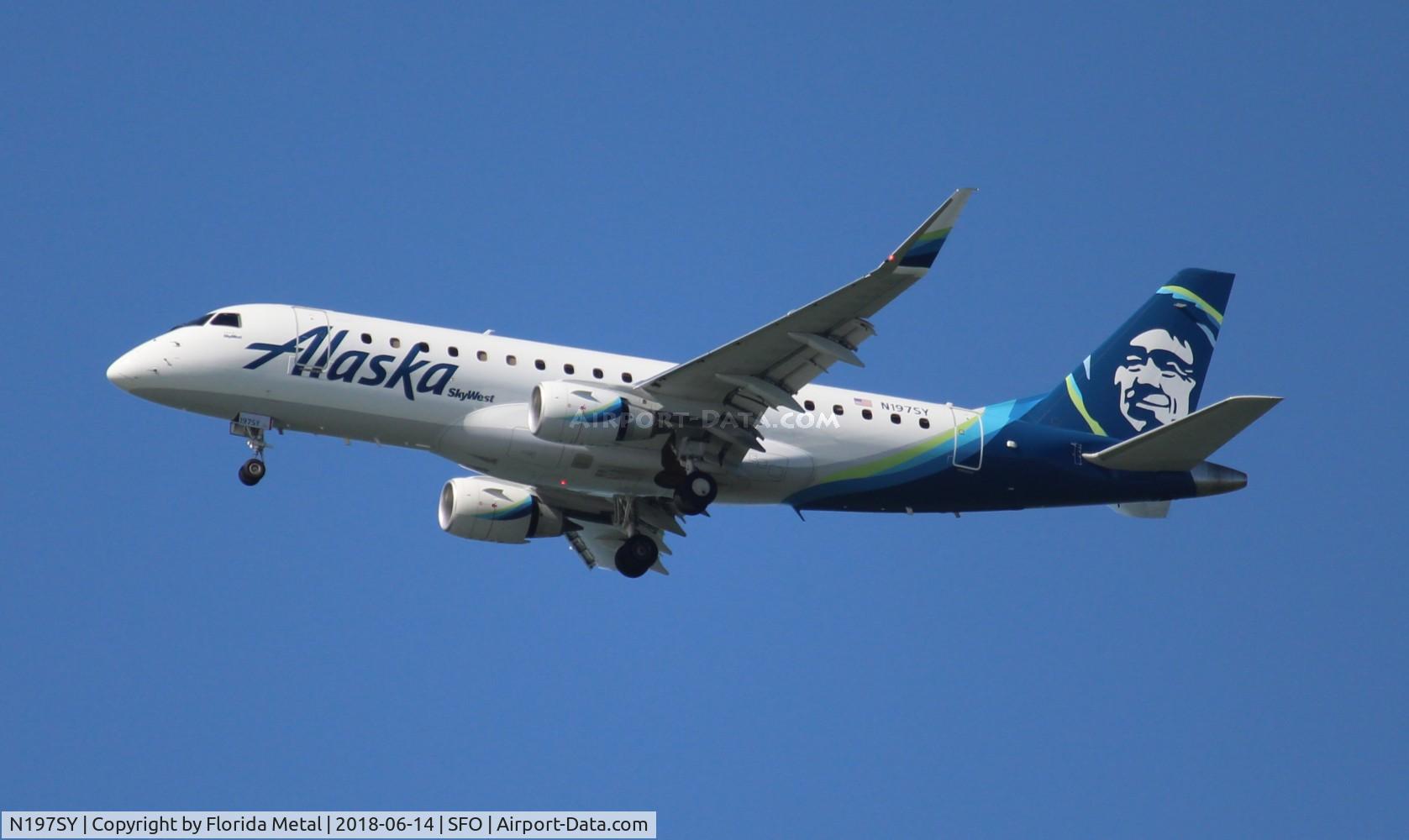 N197SY, 2018 Embraer 175LR (ERJ-170-200LR) C/N 17000709, Alaska