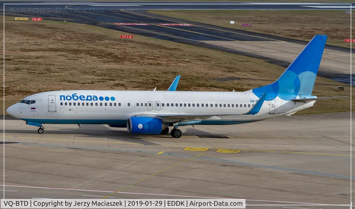 VQ-BTD, 2014 Boeing 737-8MA C/N 43664, Boeing 737-8MA