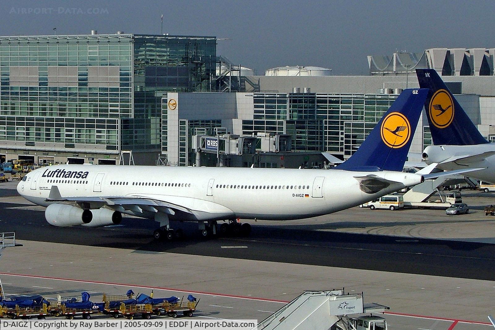 D-AIGZ, 2000 Airbus A340-313 C/N 347, D-AIGZ   Airbus A340-313X [347] (Lufthansa) Frankfurt Int'l~D 09/09/2005