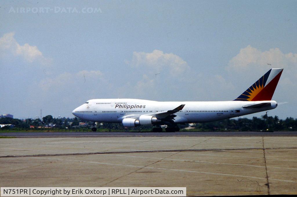 N751PR, 1993 Boeing 747-4F6 C/N 27261, N751PR taking off MNL