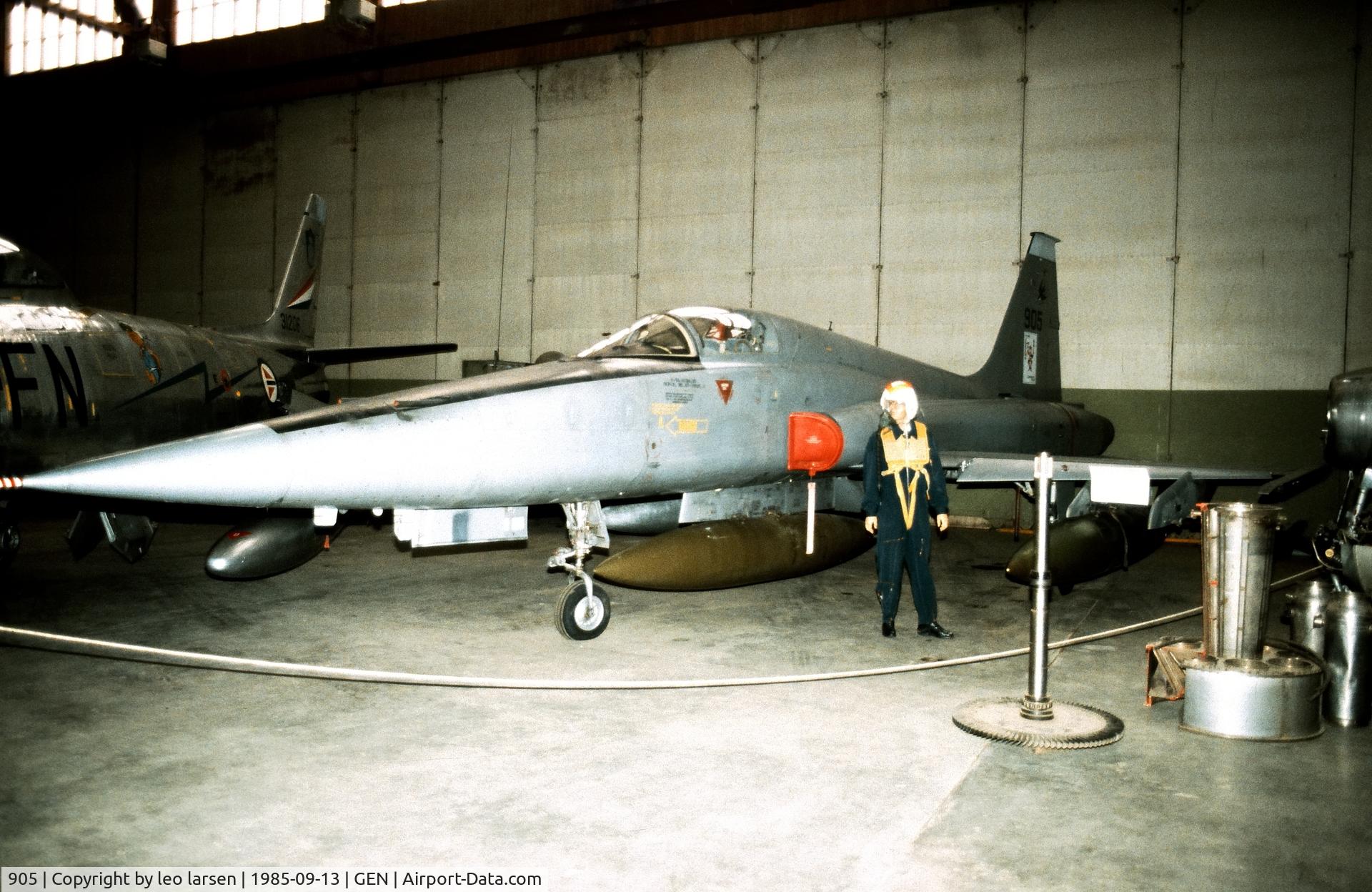 905, 1967 Northrop F-5A Freedom Fighter C/N N.7068, Oslo Gardermoen Museum 13.9.1985